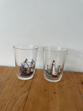 Vintage Ship Glasses