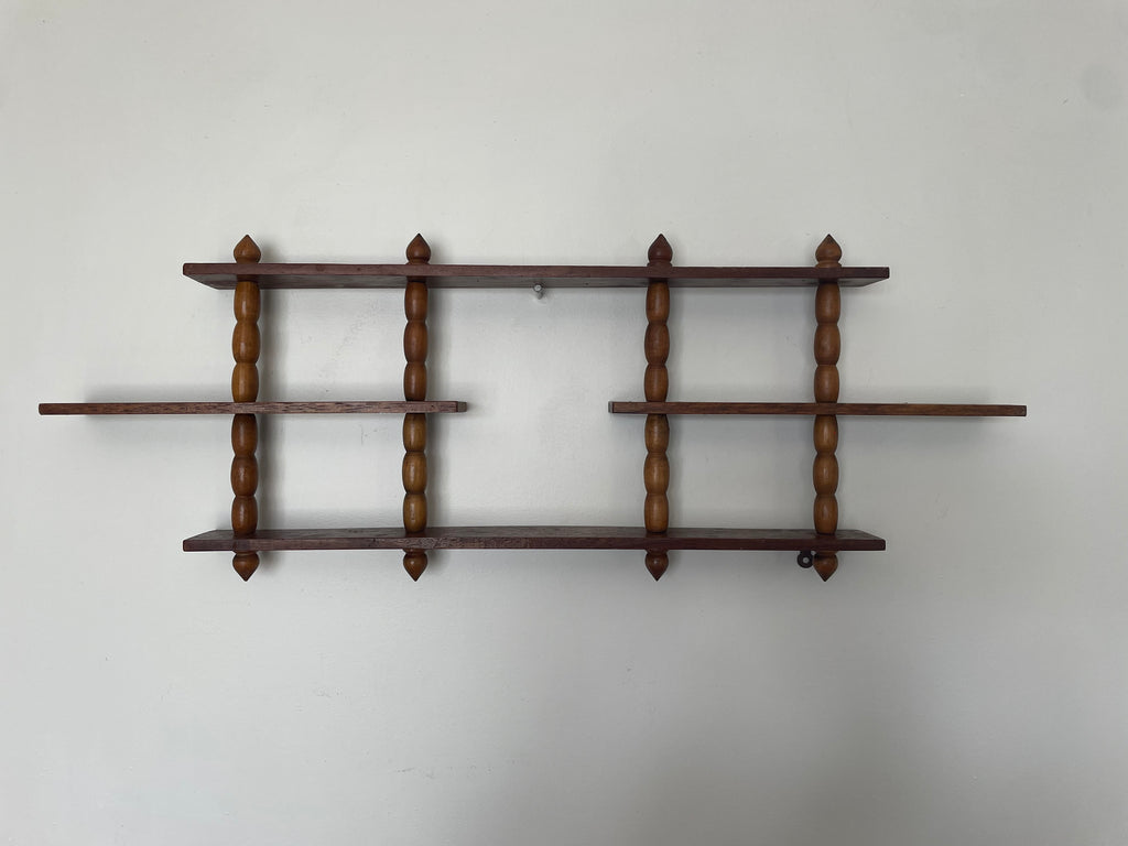 Mid Century Wooden Shelf - EMPTY