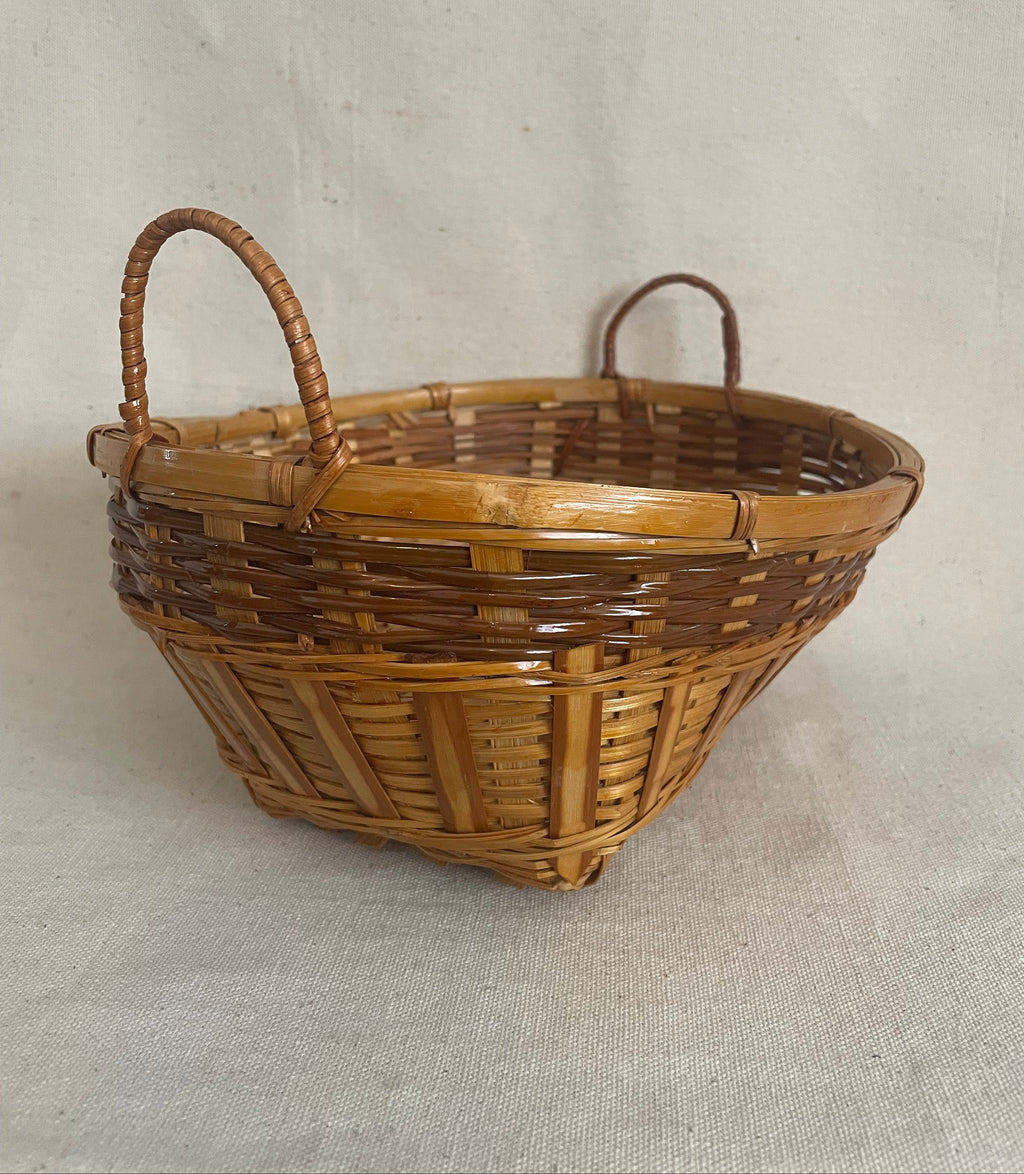 Vintage Double Handled Basket