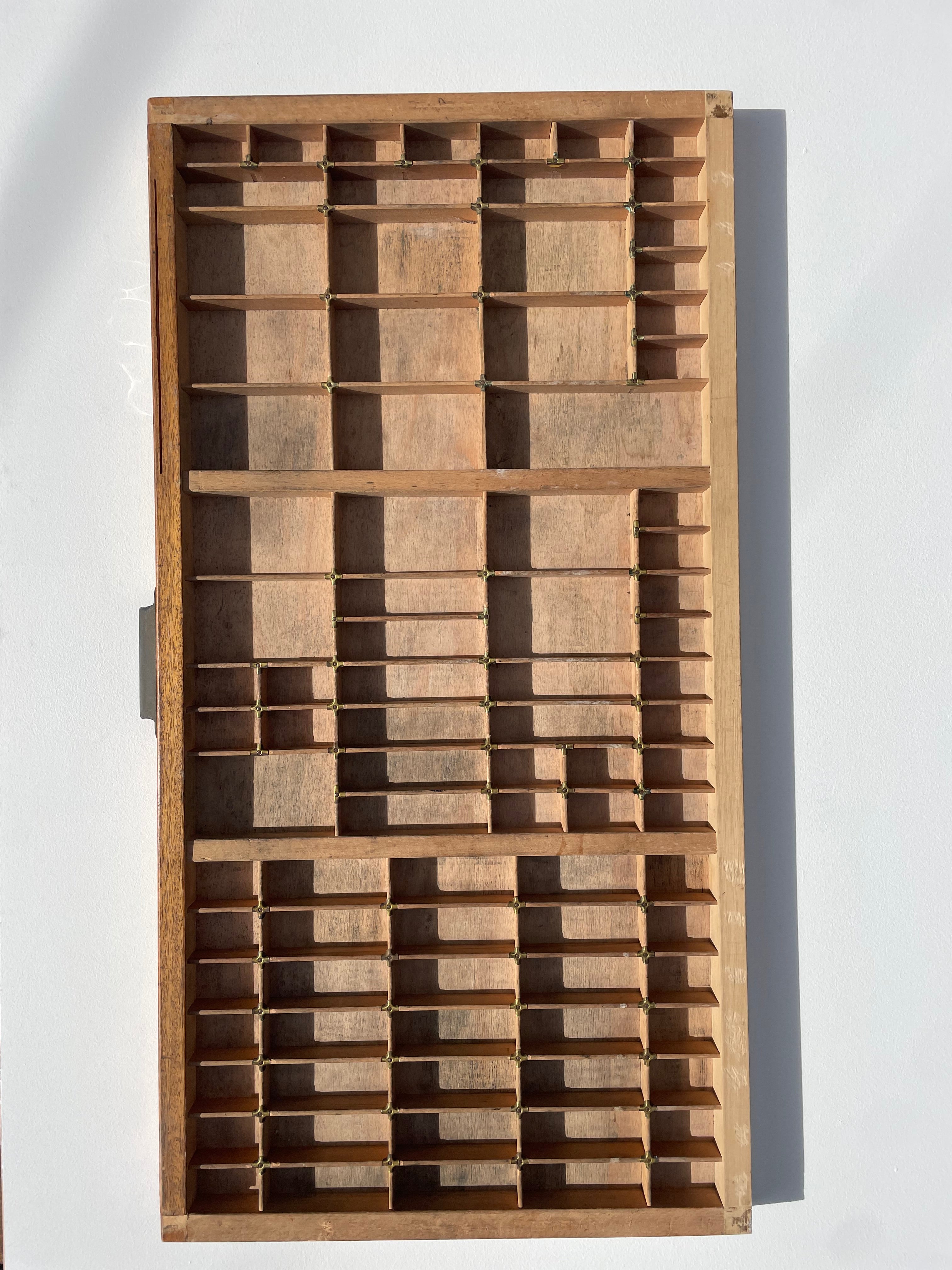 Vintage Oak Printers Tray