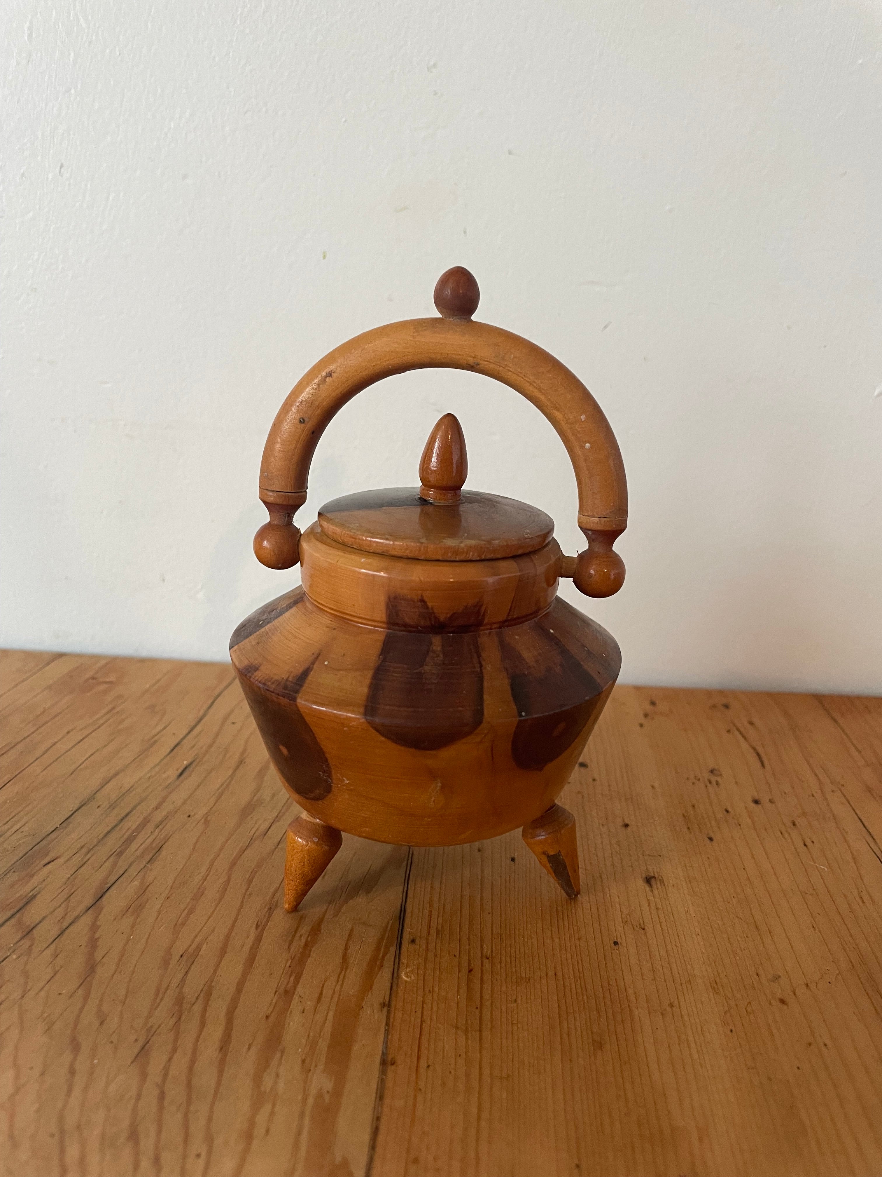 Unique Wooden Cannister