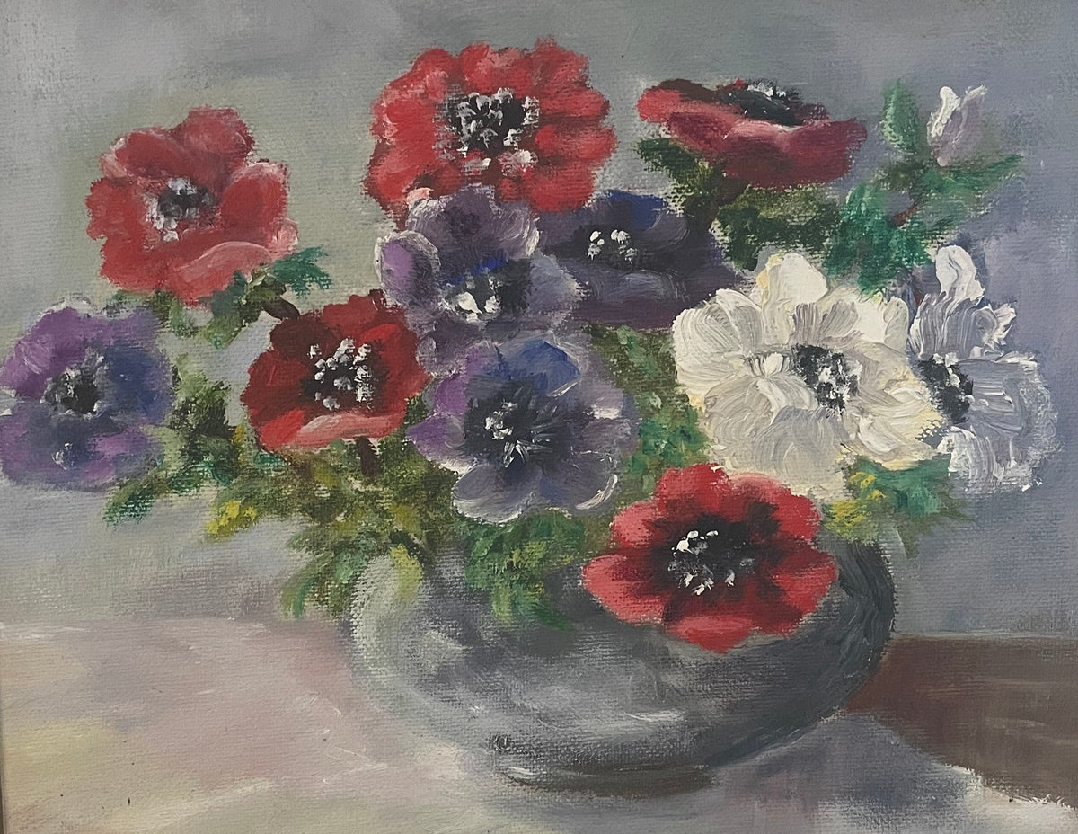 Vintage Floral Still Life Painting