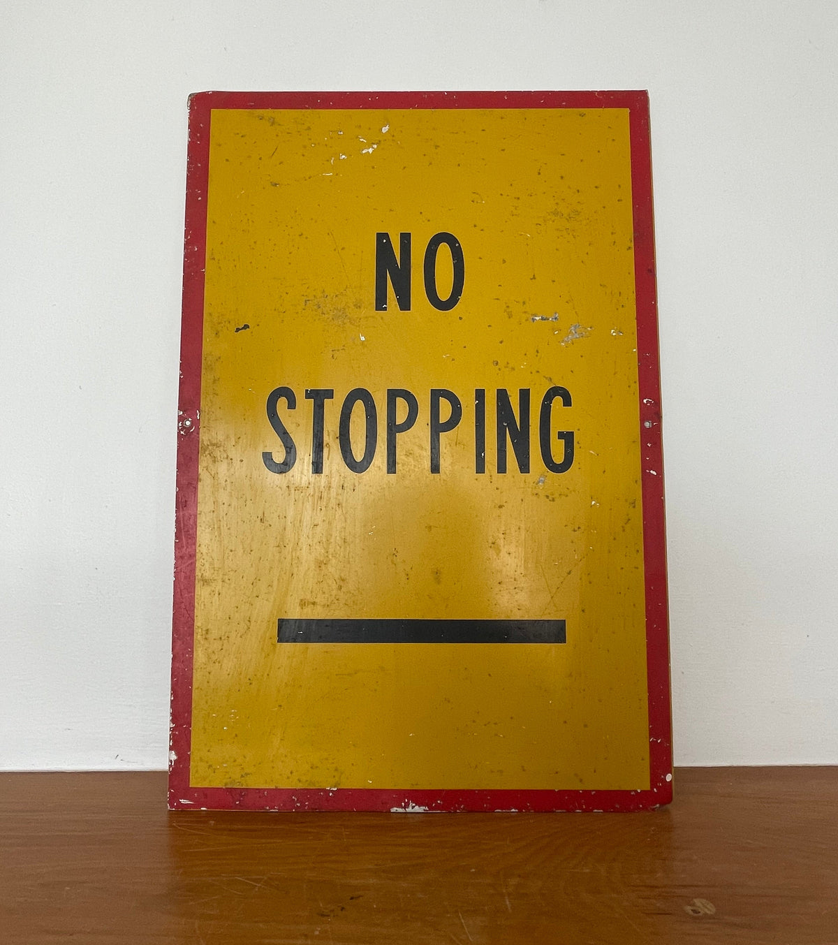 Metal No Stopping Sign
