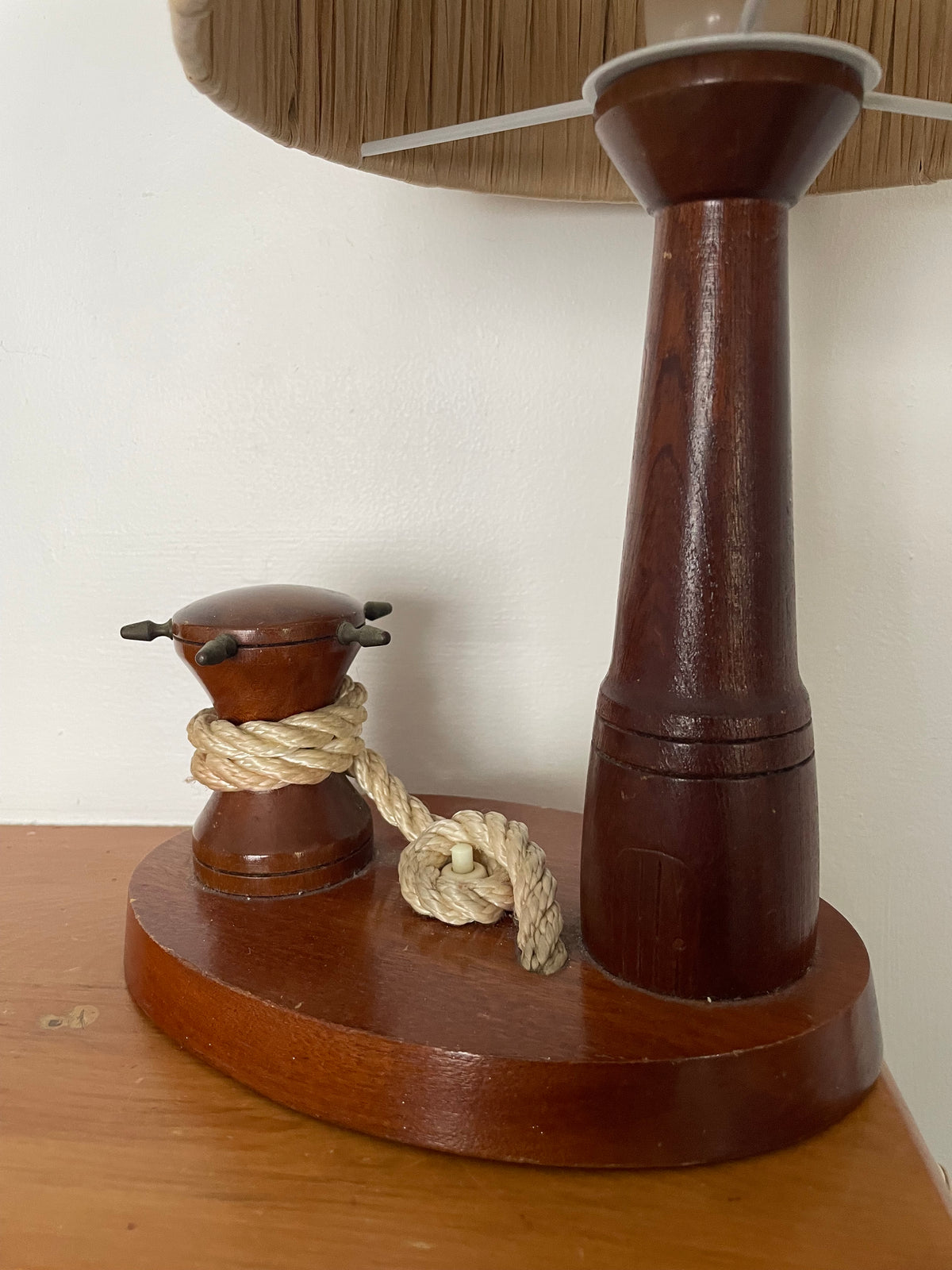 Vintage Maritime Lighthouse Rope Lamp