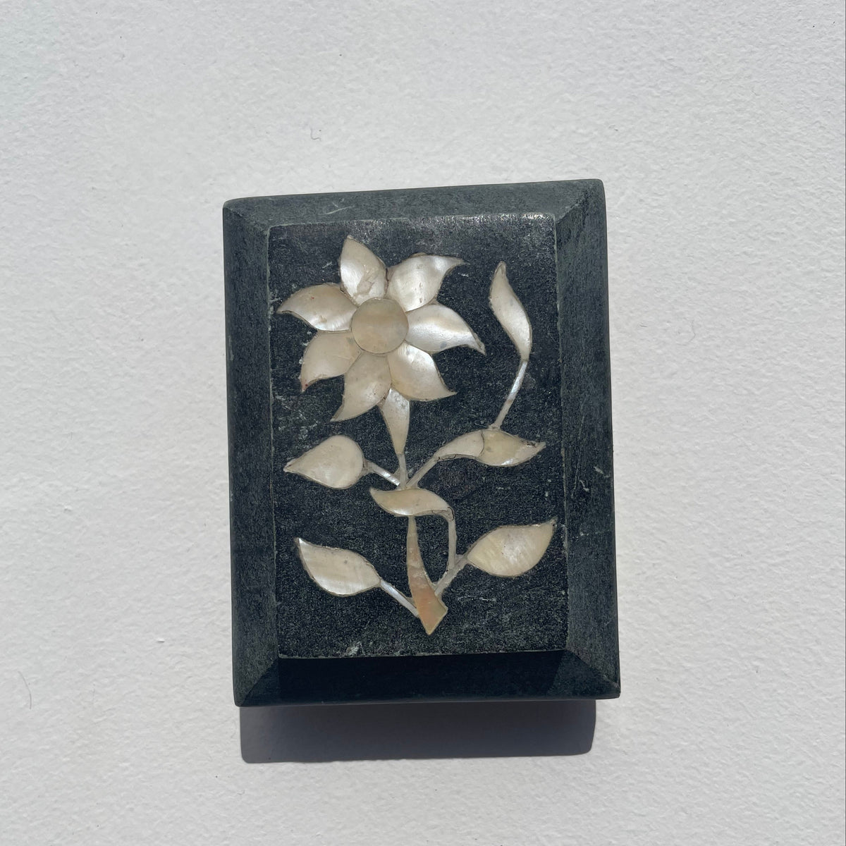 Mother Of Pearl Inlay Trinket Box