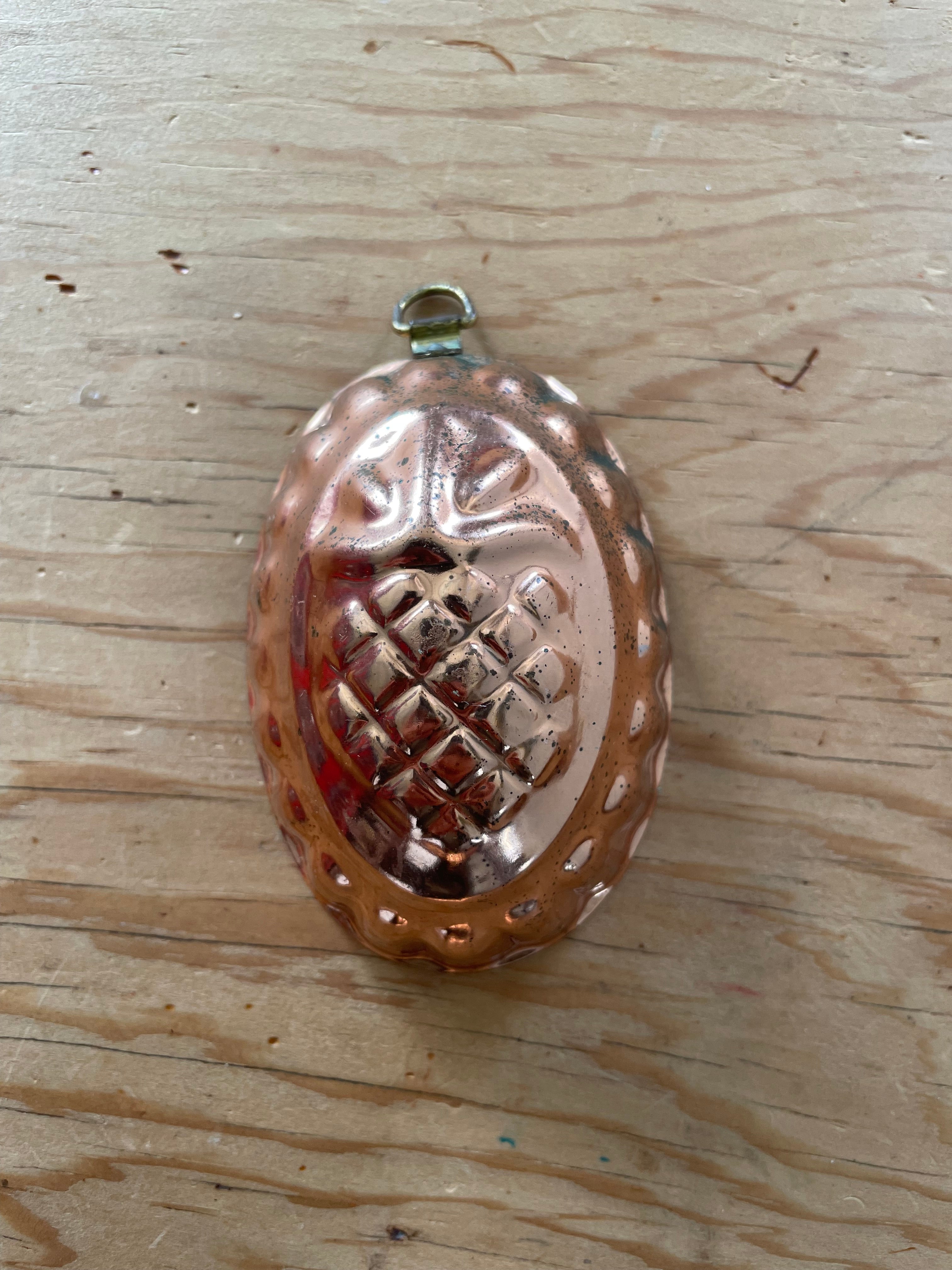 Vintage Copper Pineapple Mold