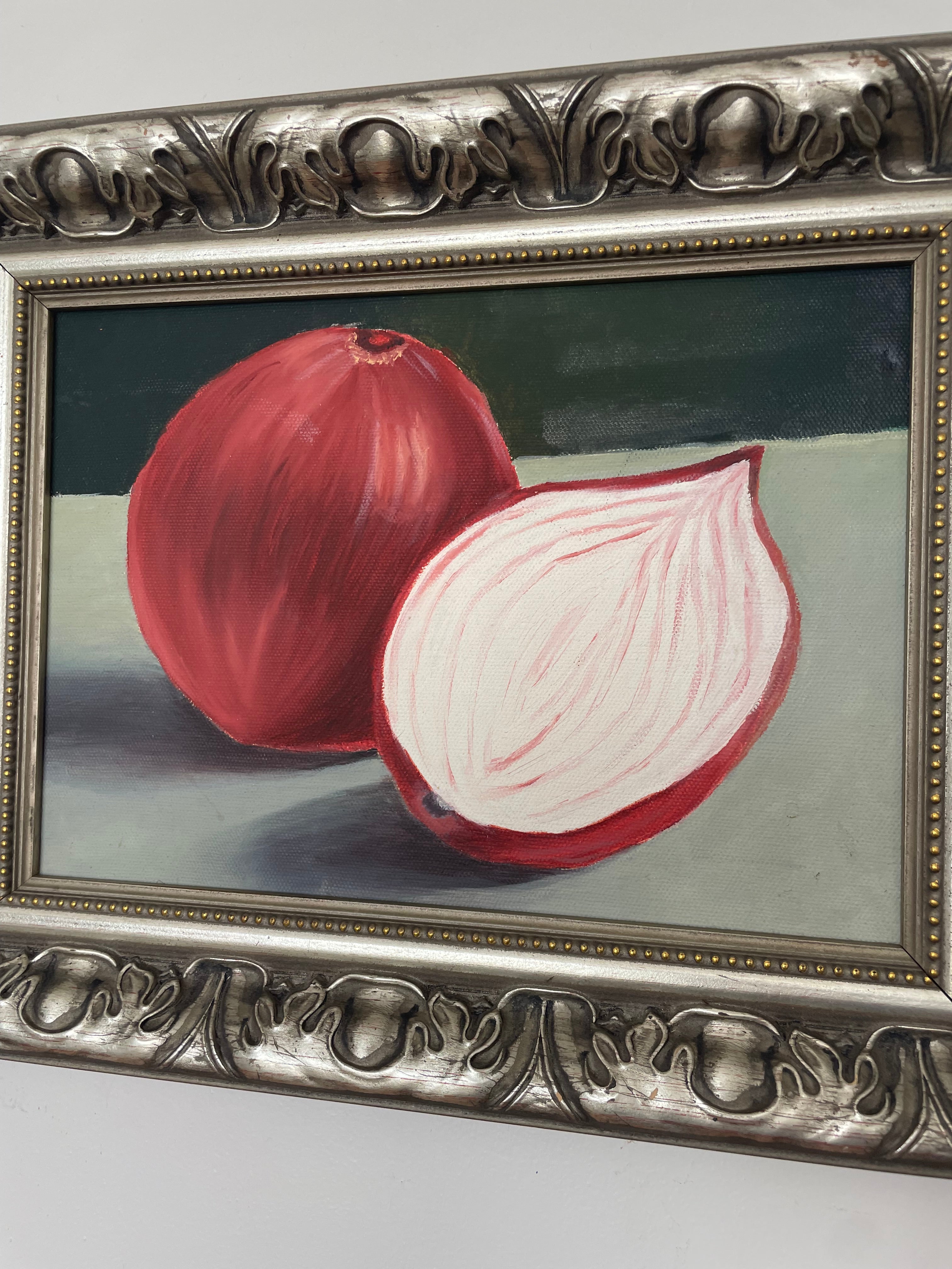 Still Life Red Onion Painting