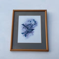Vintage Korimako Bellbird Print
