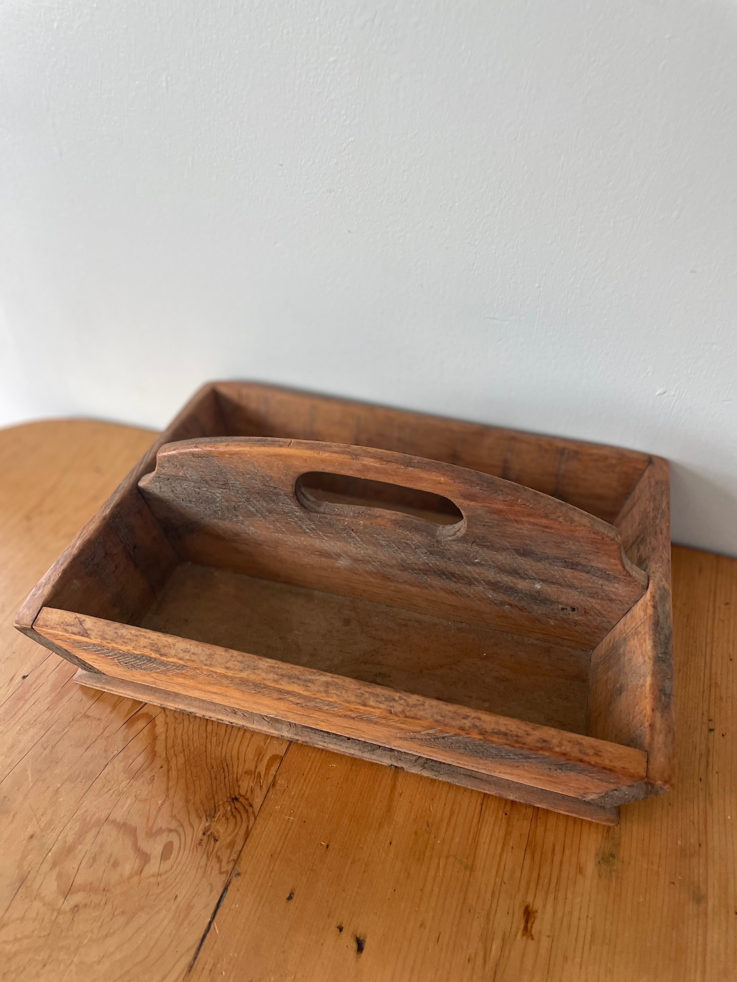 Vintage Wooden Trug Tray