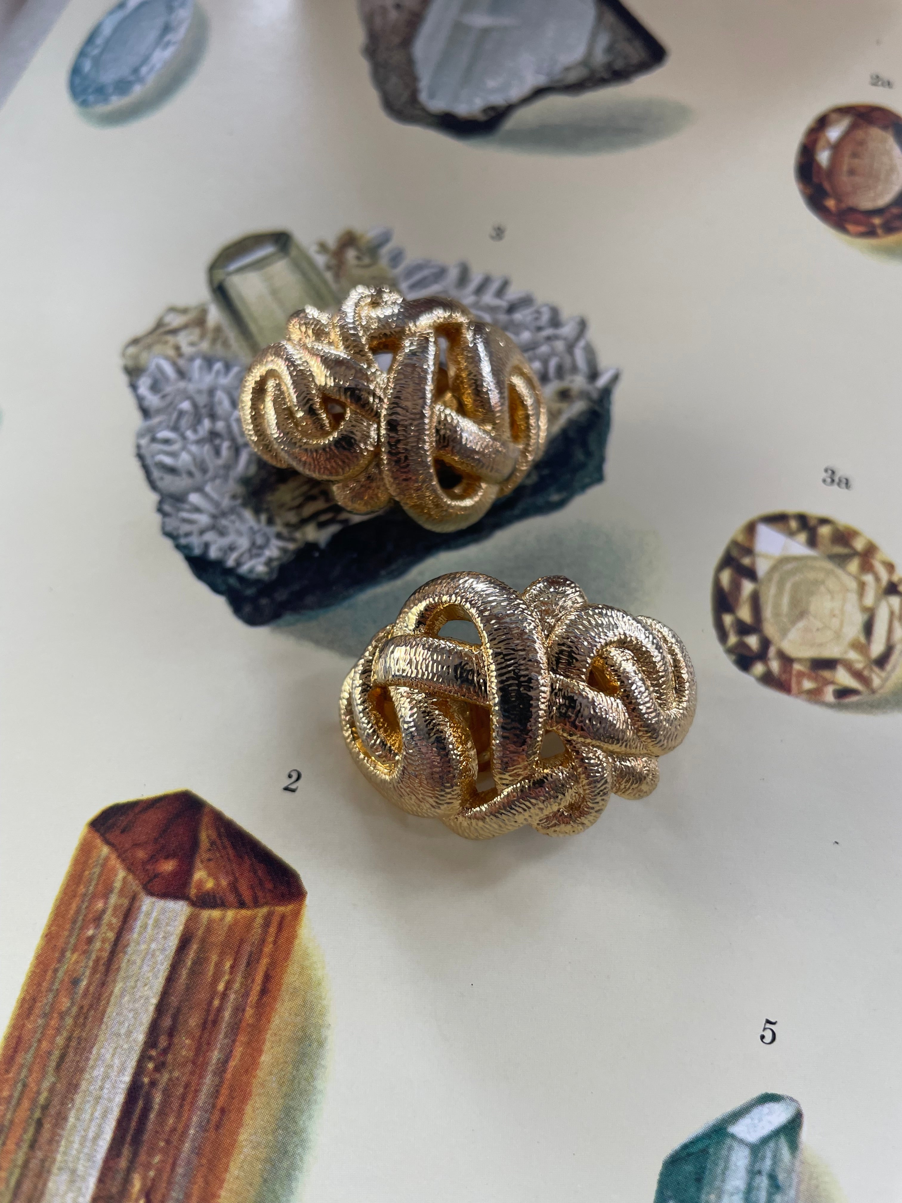 Snake Coil Clip On Earring