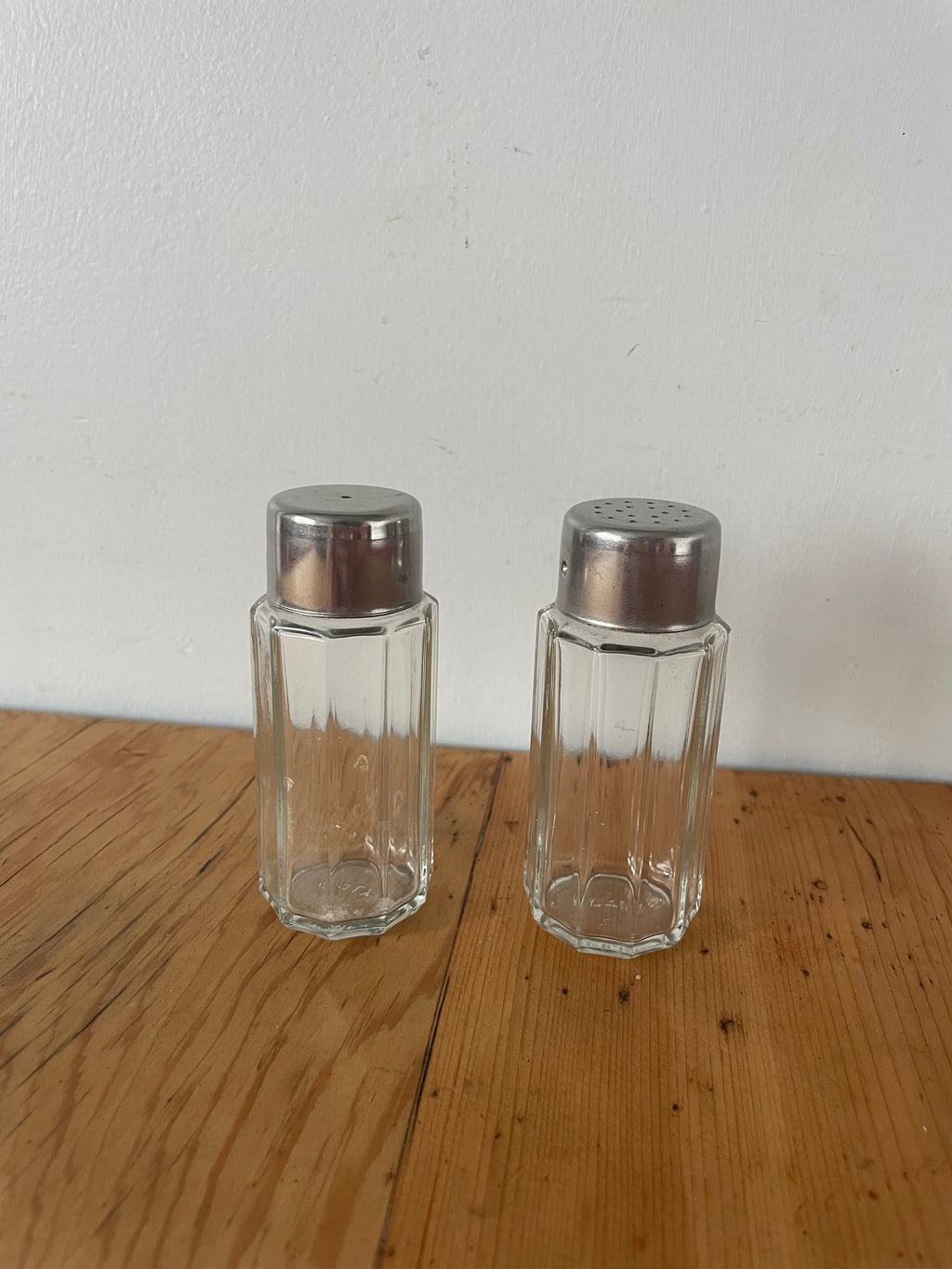 Vintage Italian Glass Salt & Pepper Set