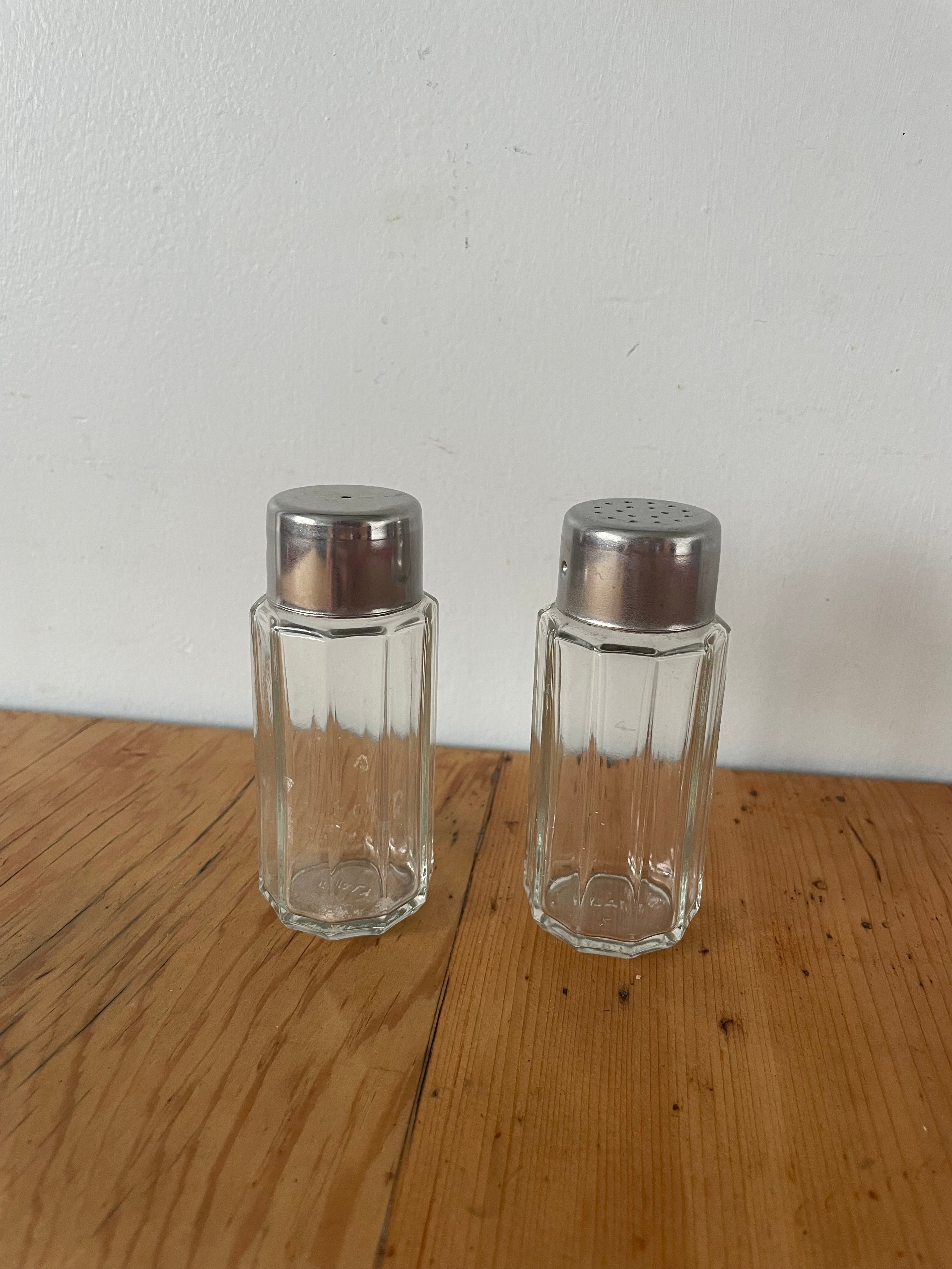 Vintage Italian Glass Salt & Pepper Set