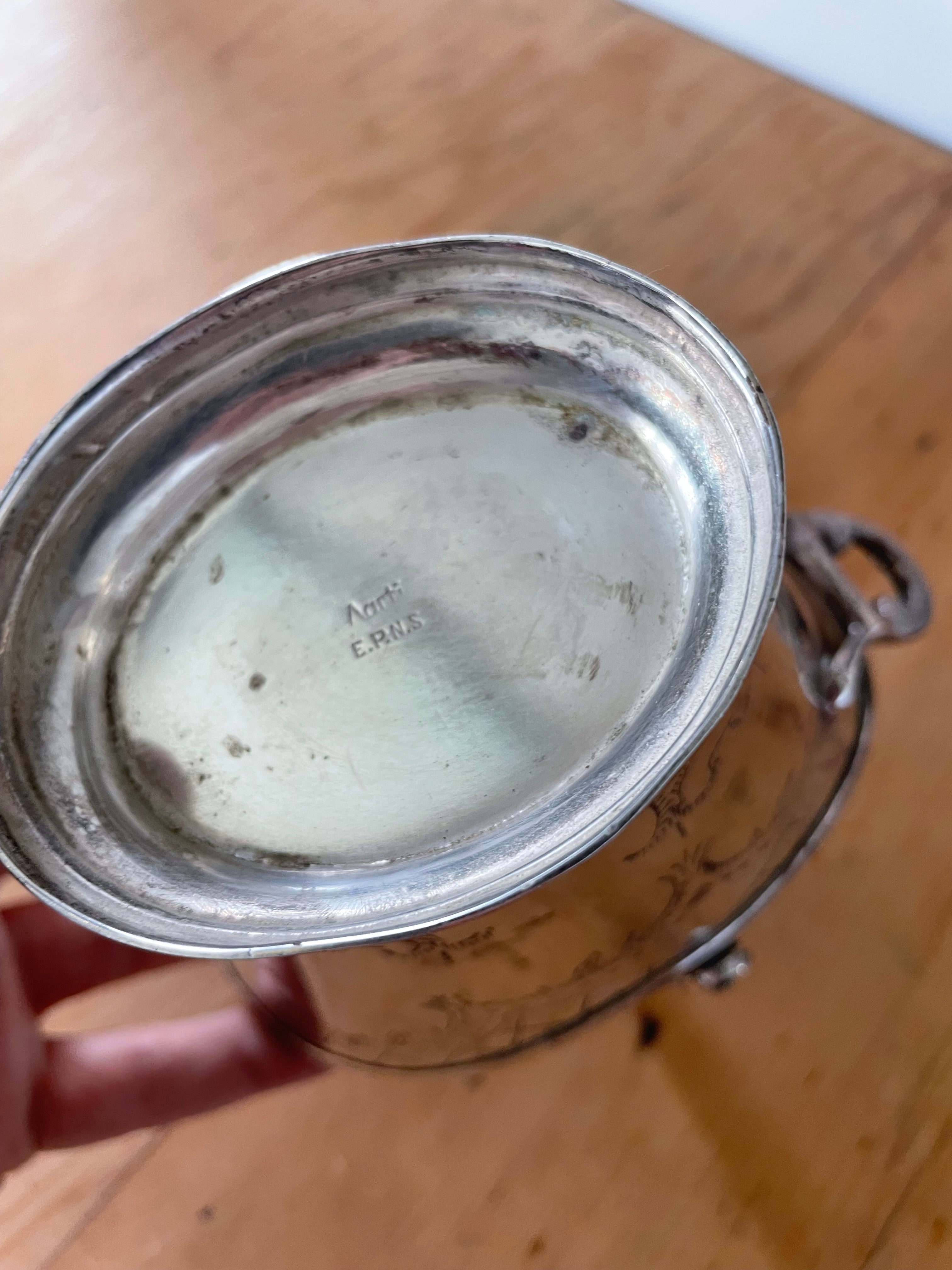 Silver Plated Coal Scuttle