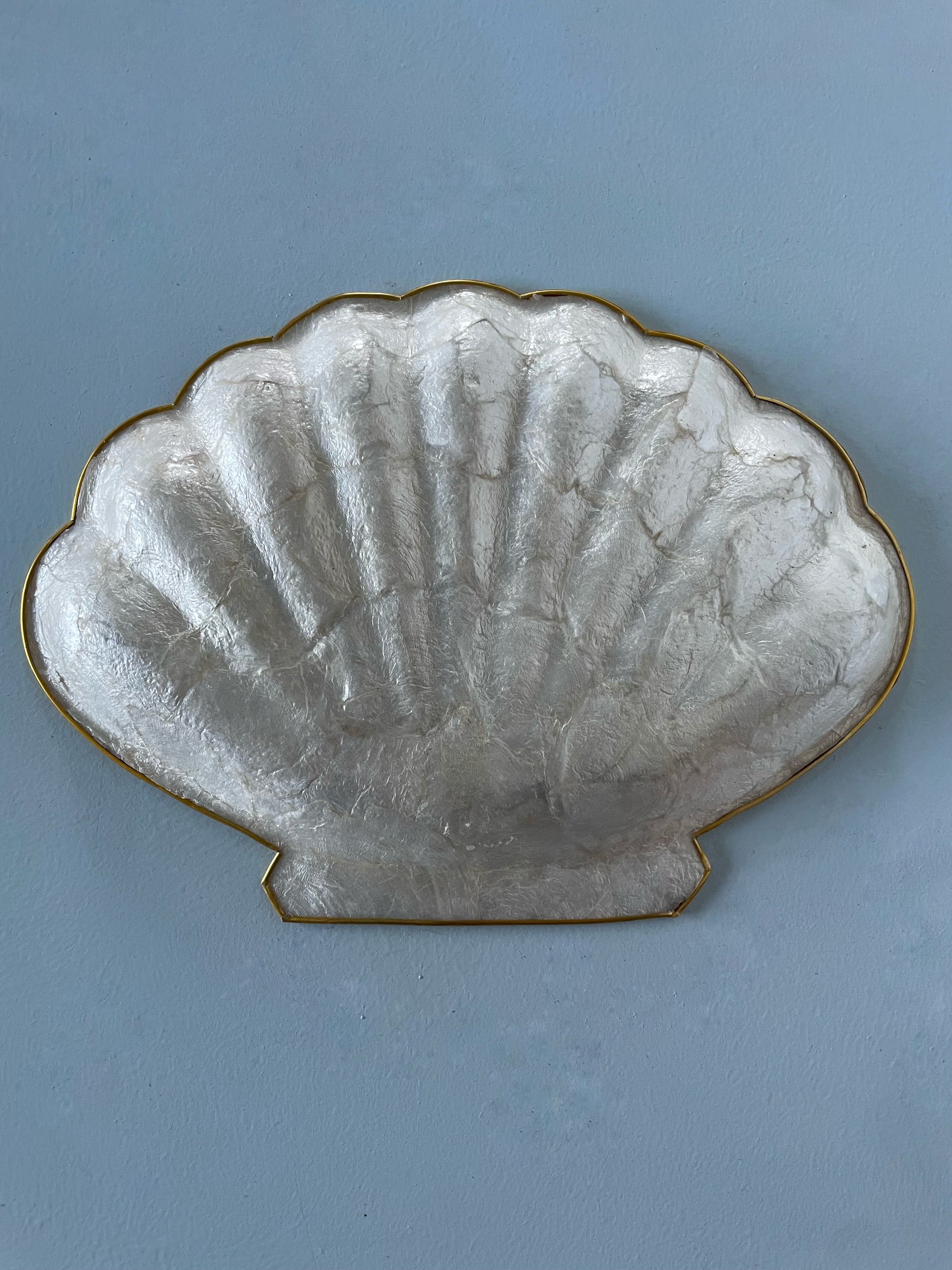 Vintage Capiz Clam Shell Tray