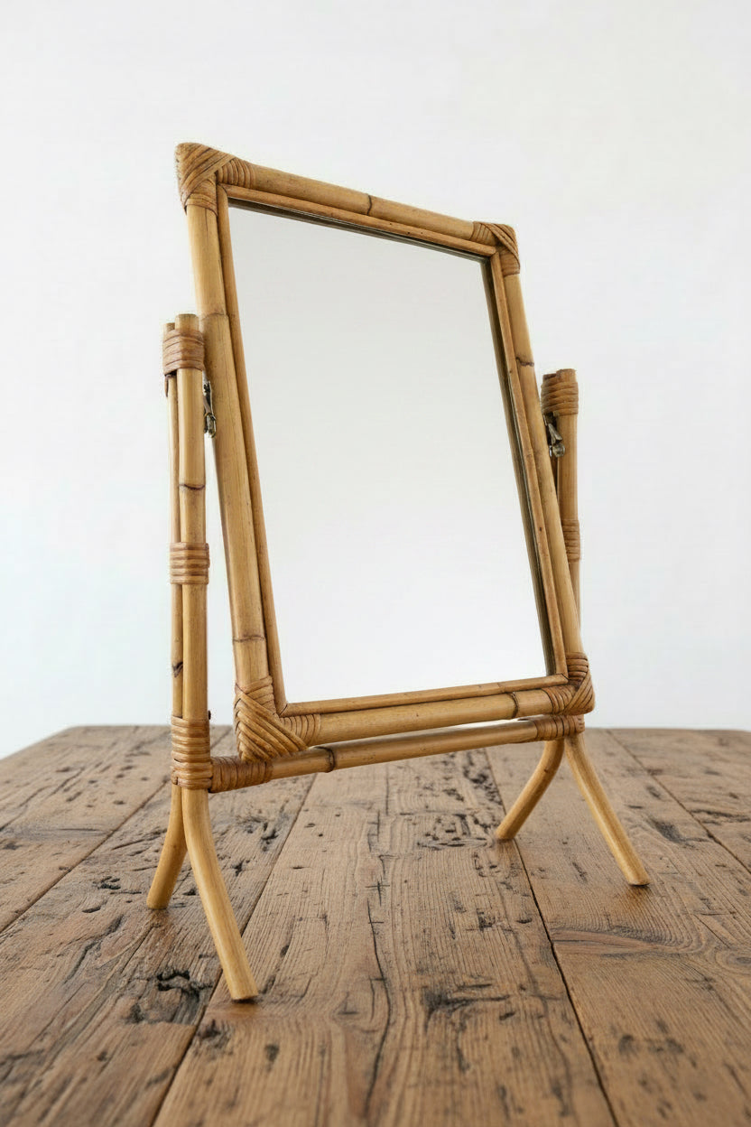 Vintage Cane Mirror