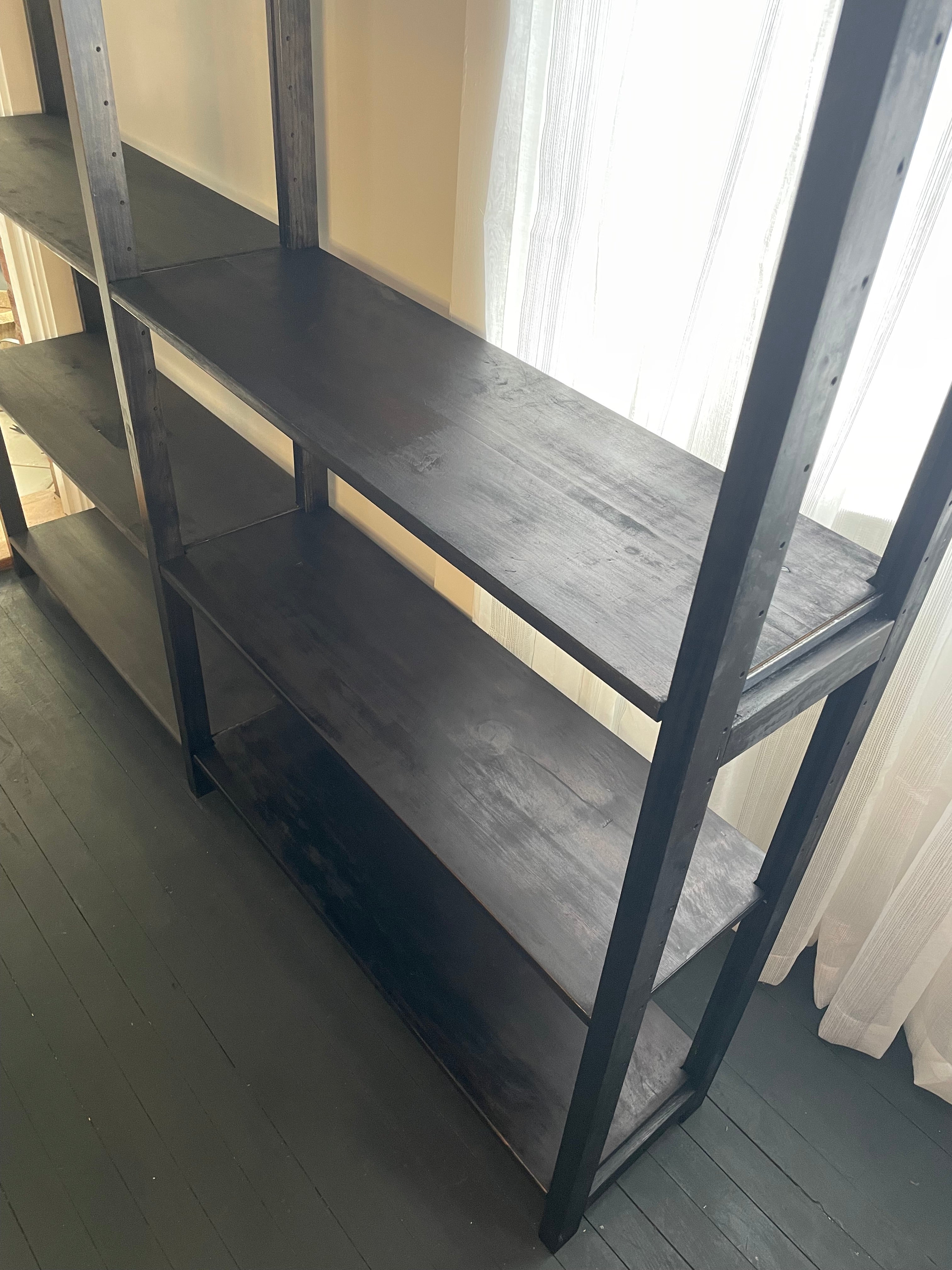 Vintage Black Lundia Shelving