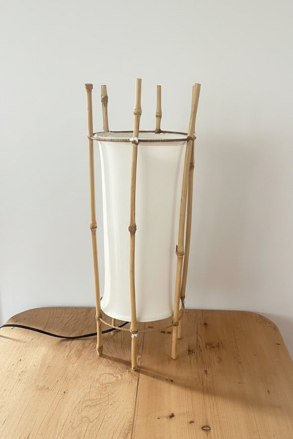 Vintage Bamboo Standing Lamp