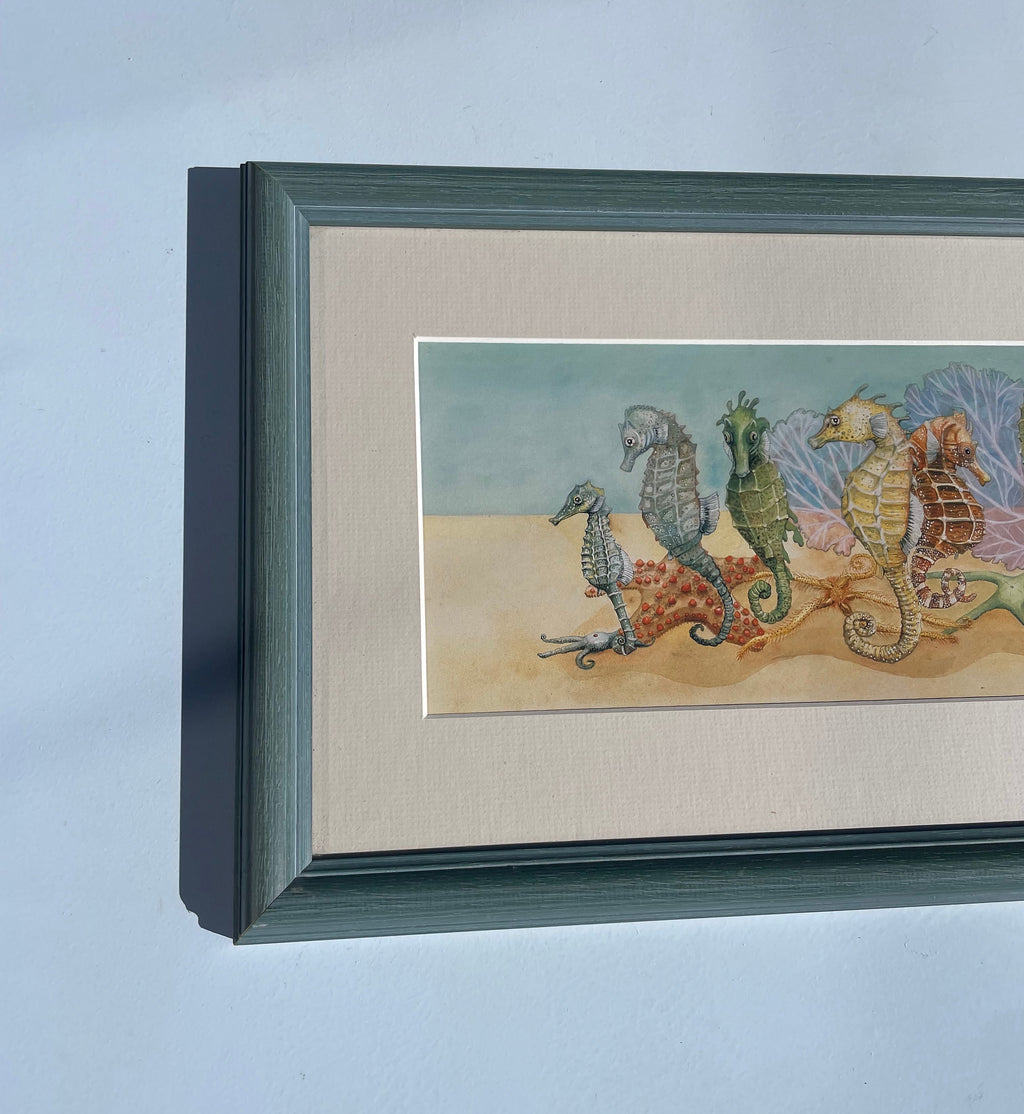 Vintage Seahorse Print