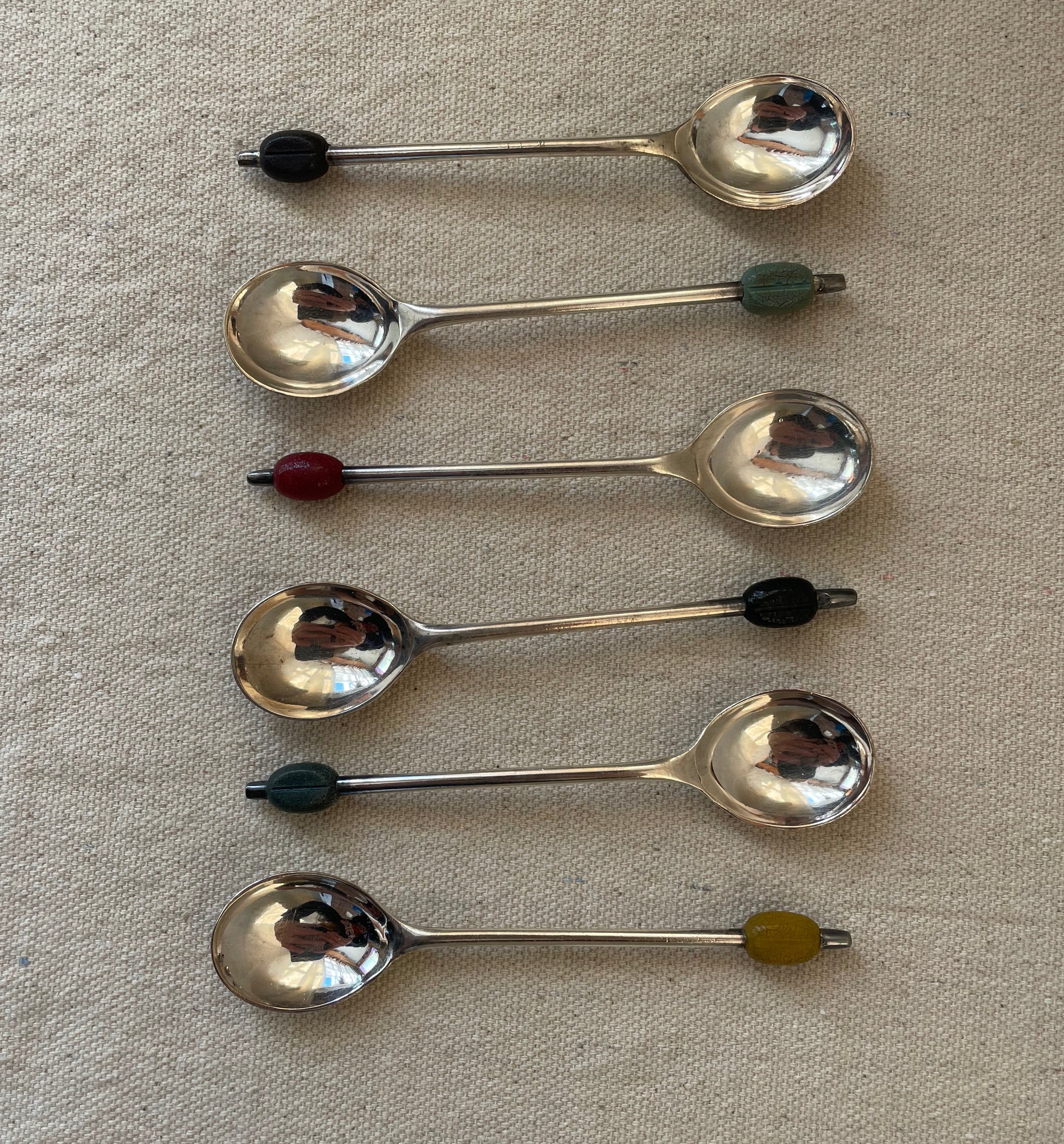 Vintage Coffee Bean Spoon Set