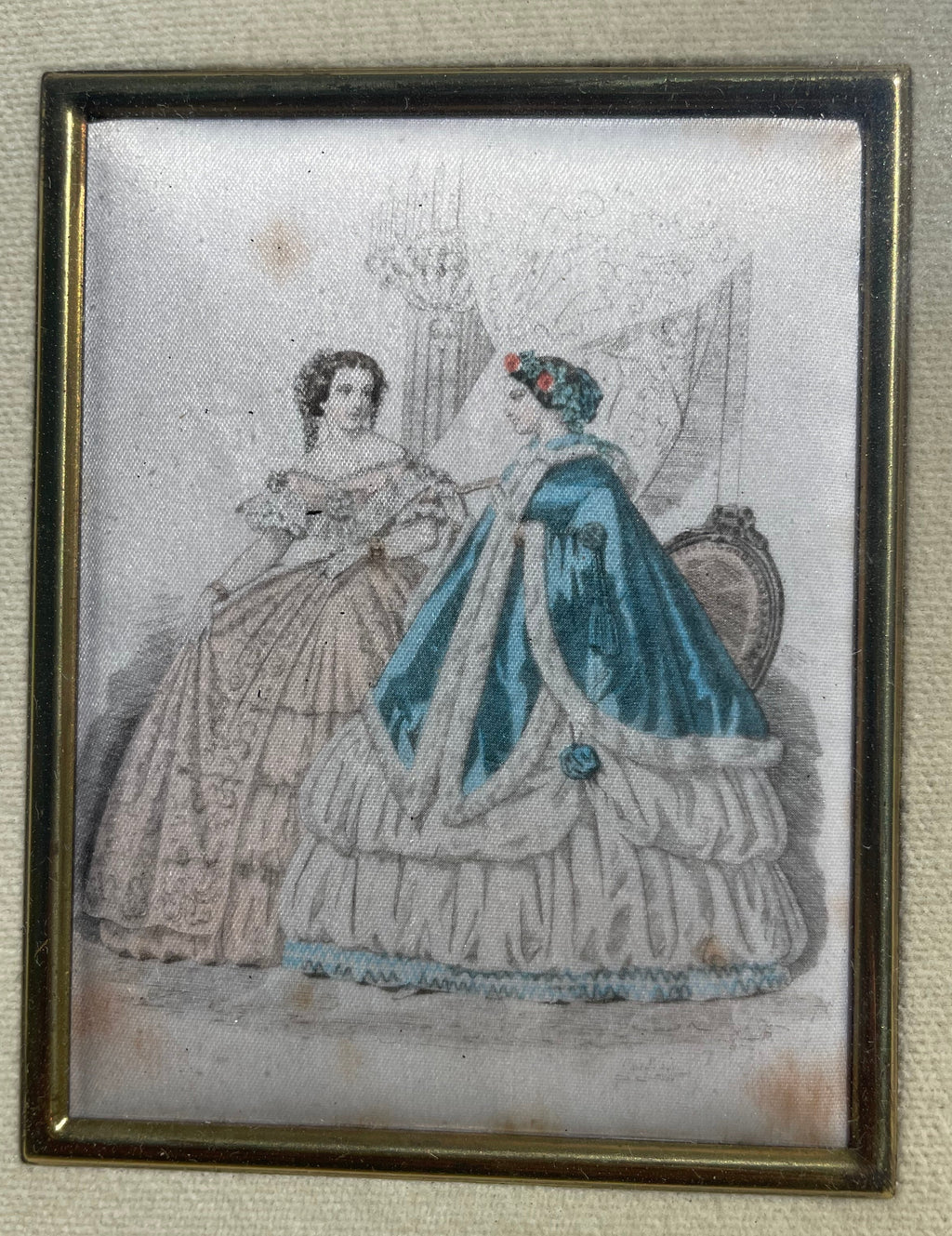Antique French Fashion Plate