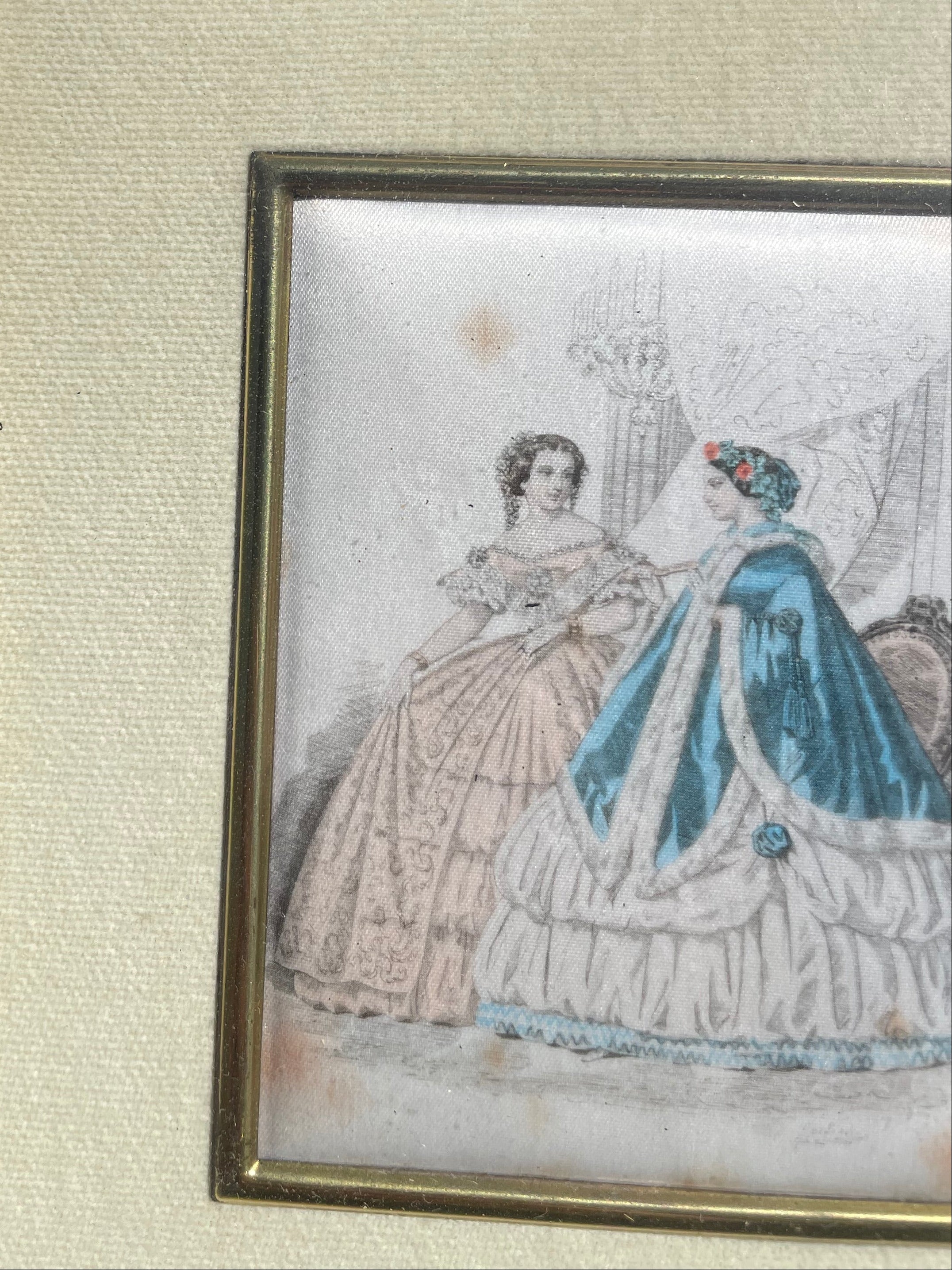 Antique French Fashion Plate