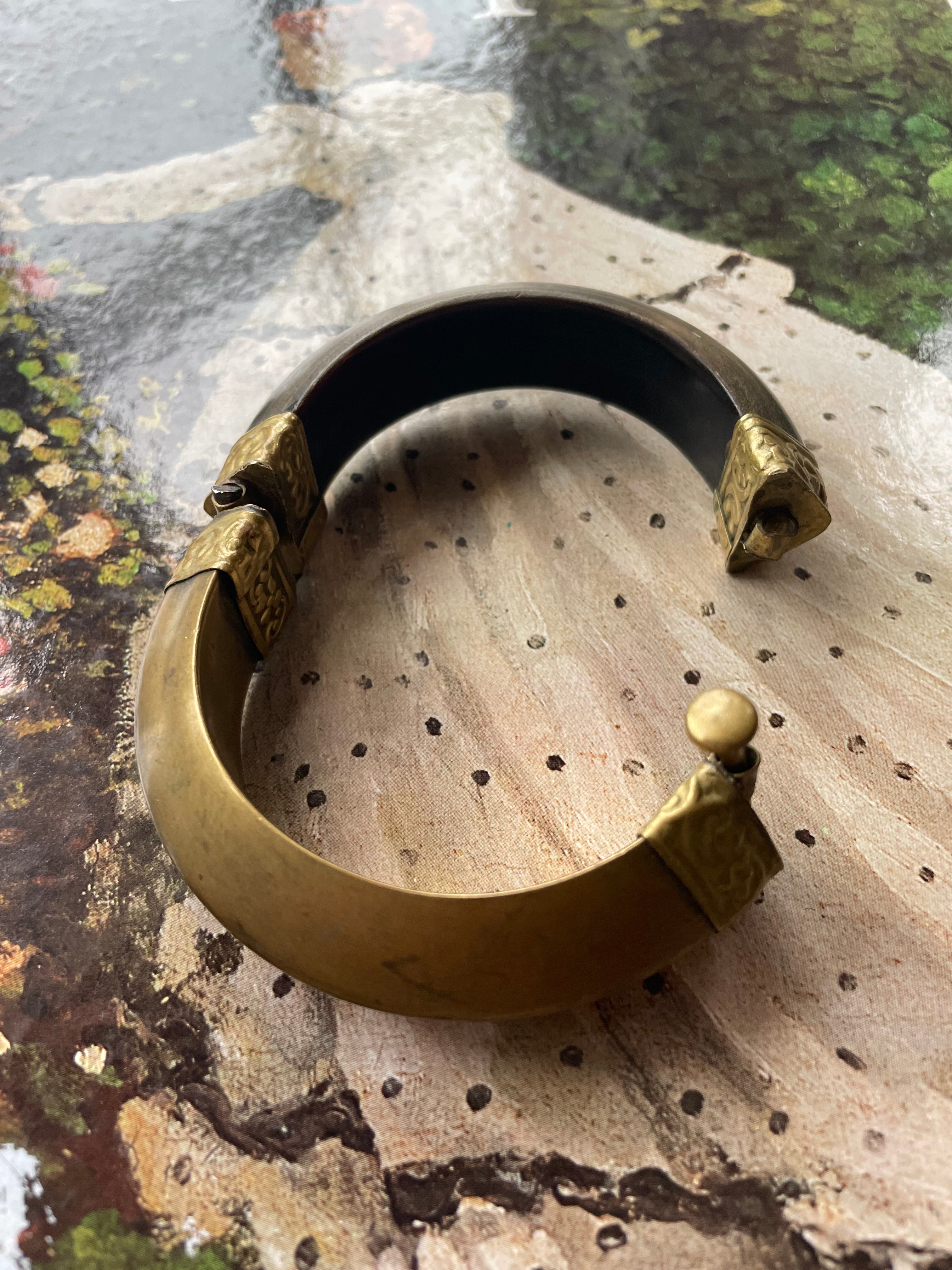 Brass and Horn Bangle