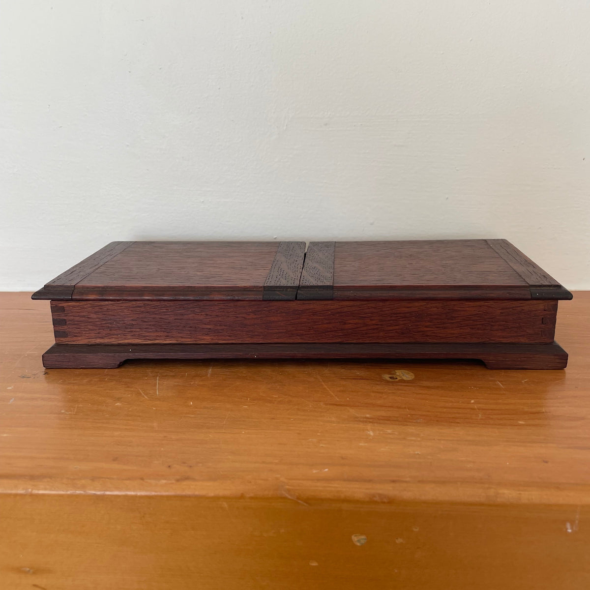Vintage Oak Keepsake Box