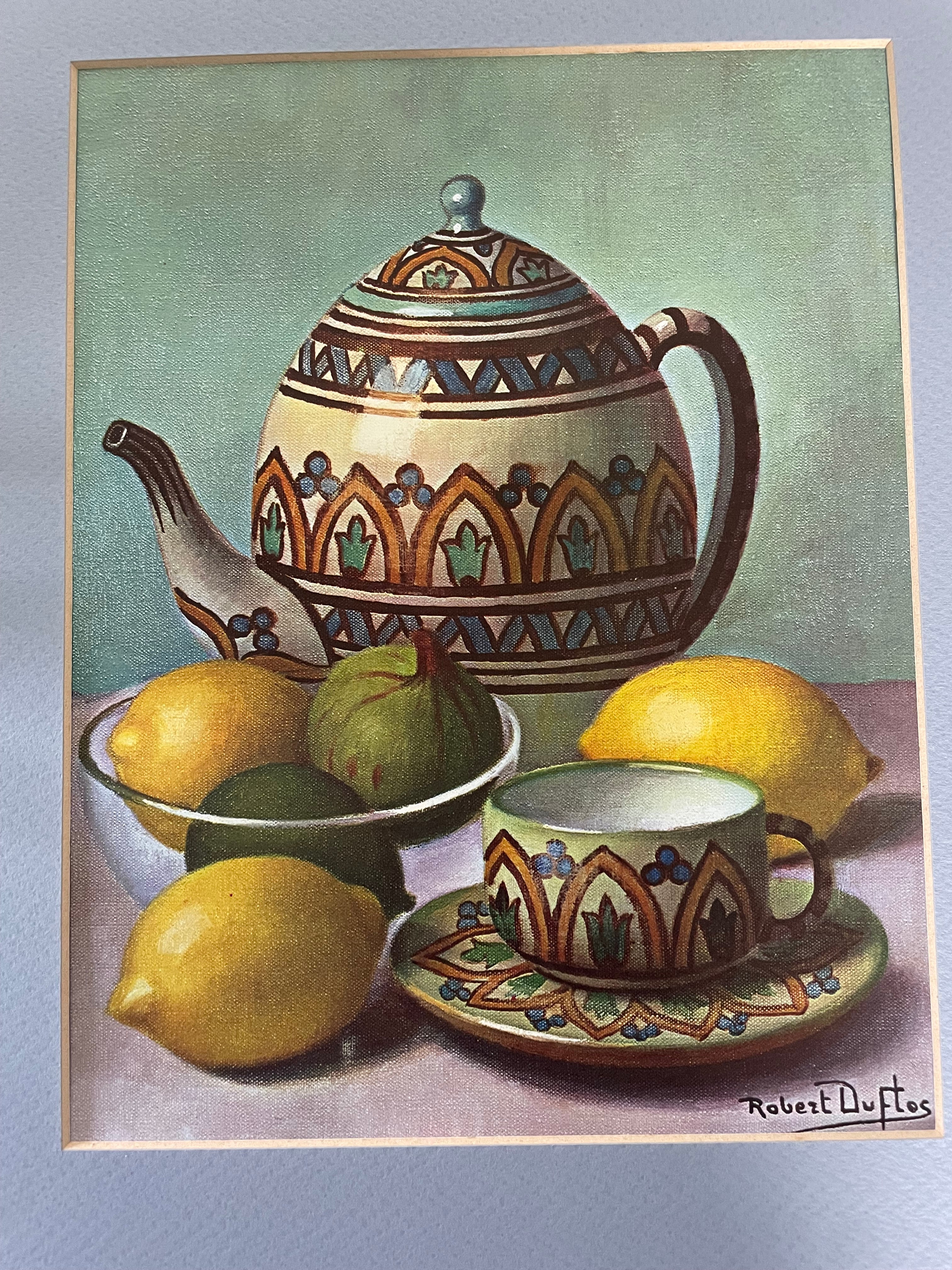 Still Life Print With Lemons