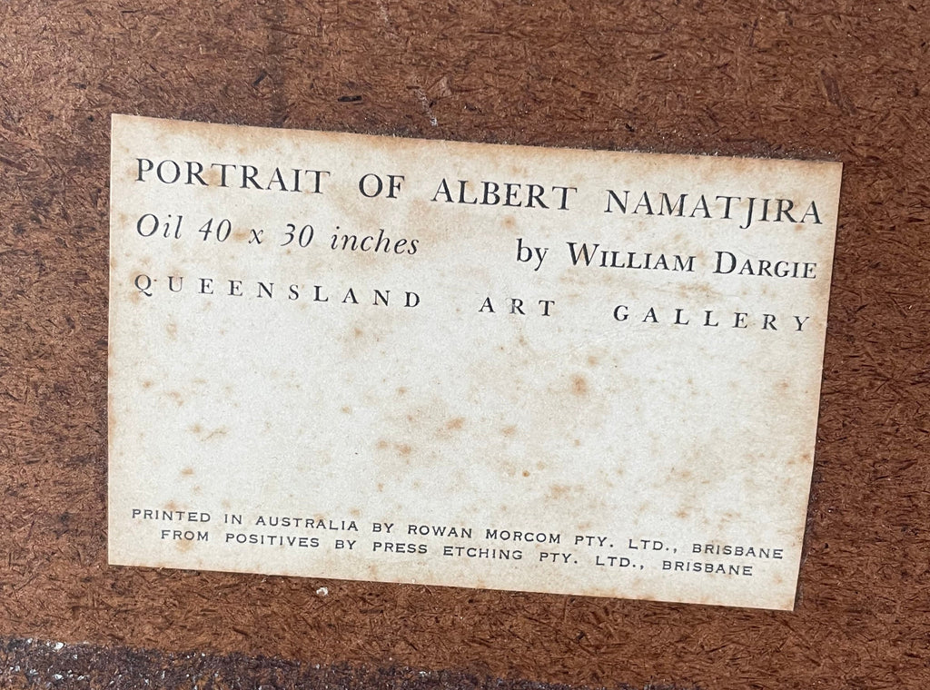 Vintage Framed Portrait of Albert Namatjira