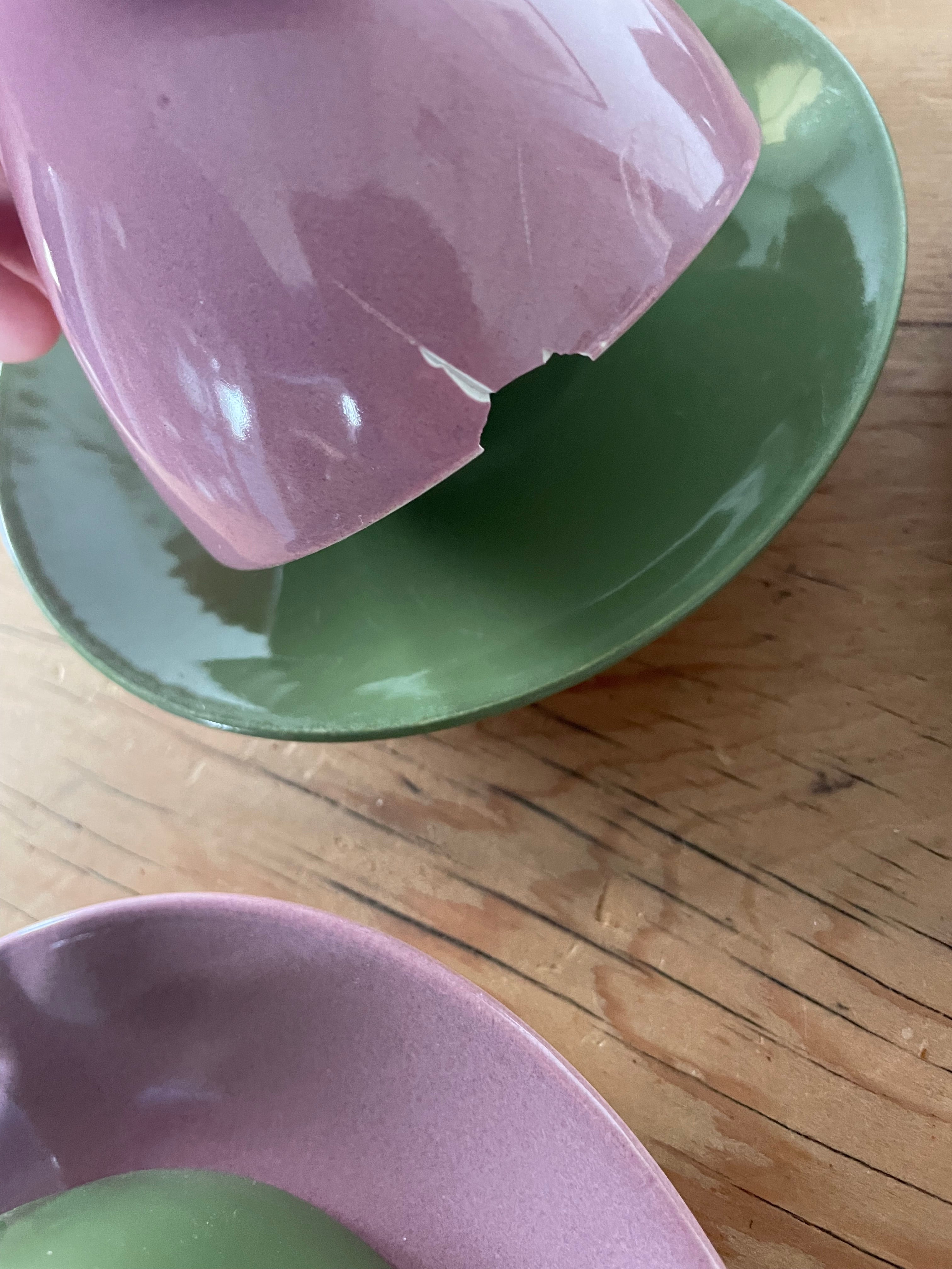 Crown Lynn Colour Glaze Set