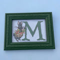 Letter M Rabbit Embroidery