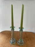 Handblown Glass Taper Candleholders