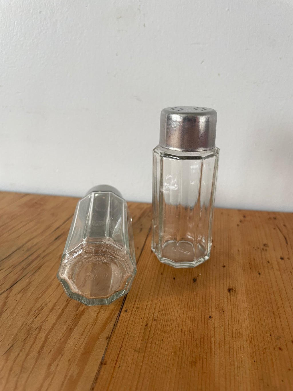 Vintage Italian Glass Salt & Pepper Set