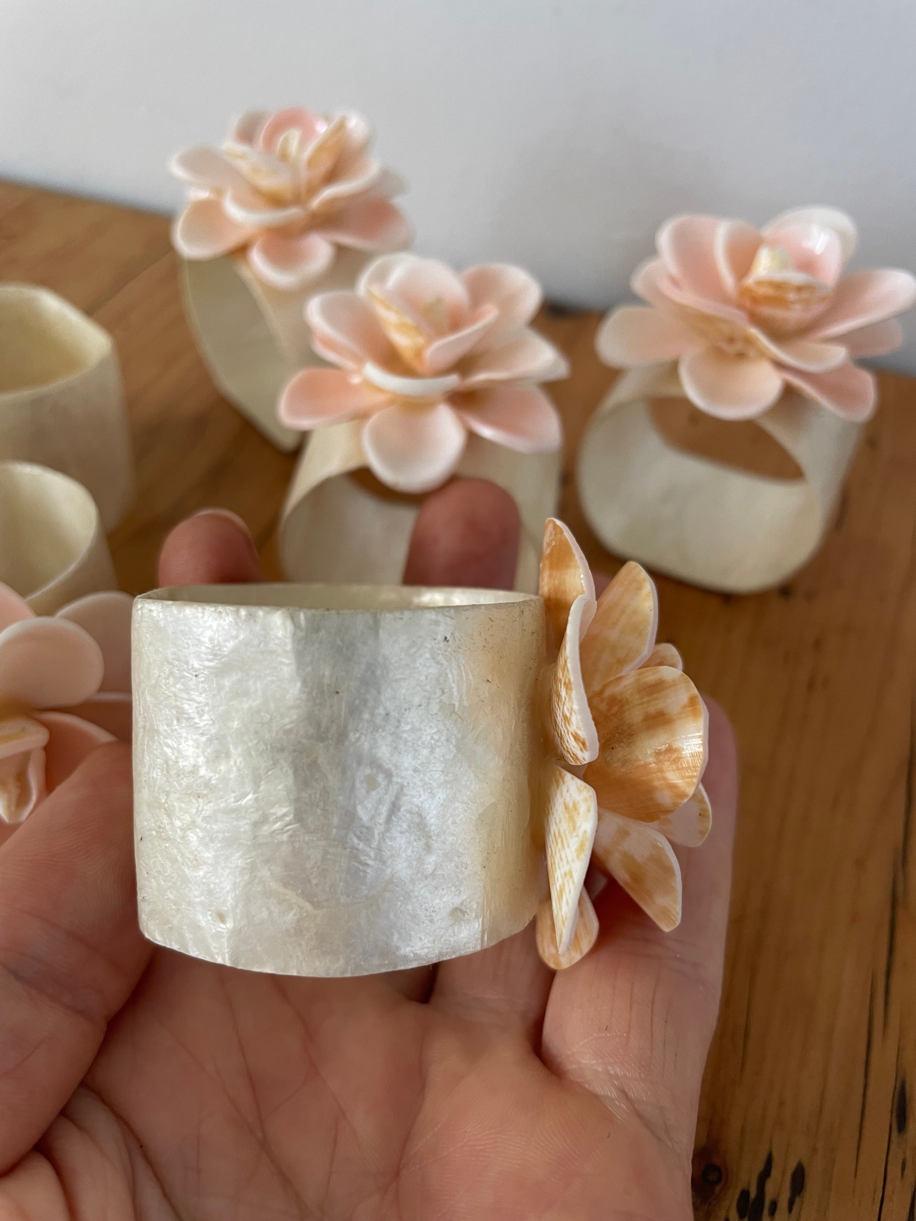 Vintage Capiz Napkin Holders