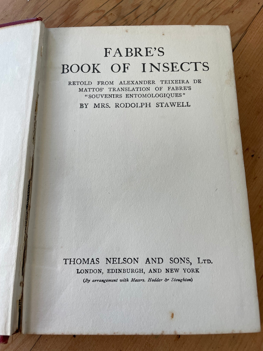 Fabre's Book Of Insects