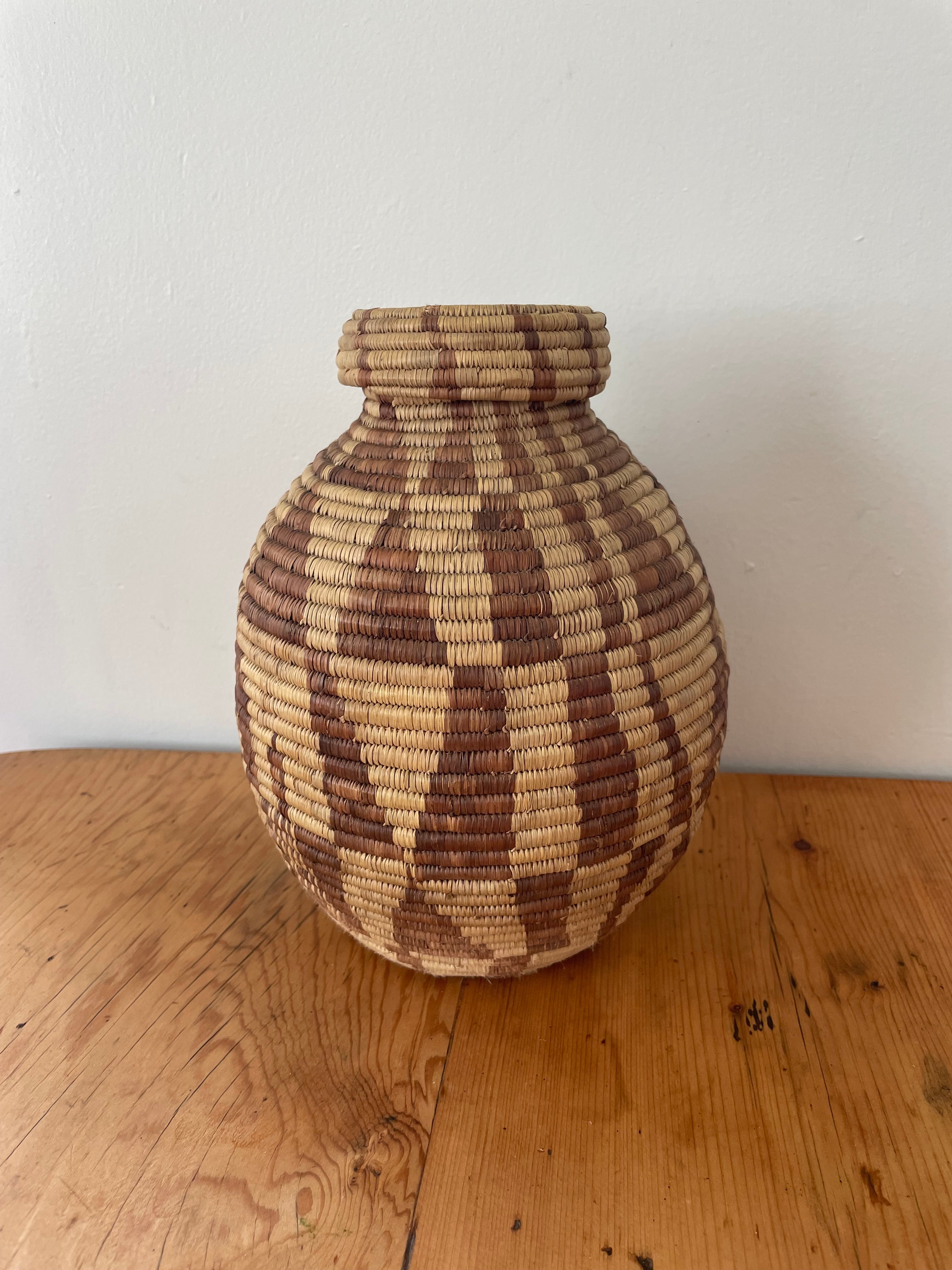 Vintage Hand Painted Basket