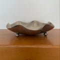Vintage Wavy Ball Footed Dish