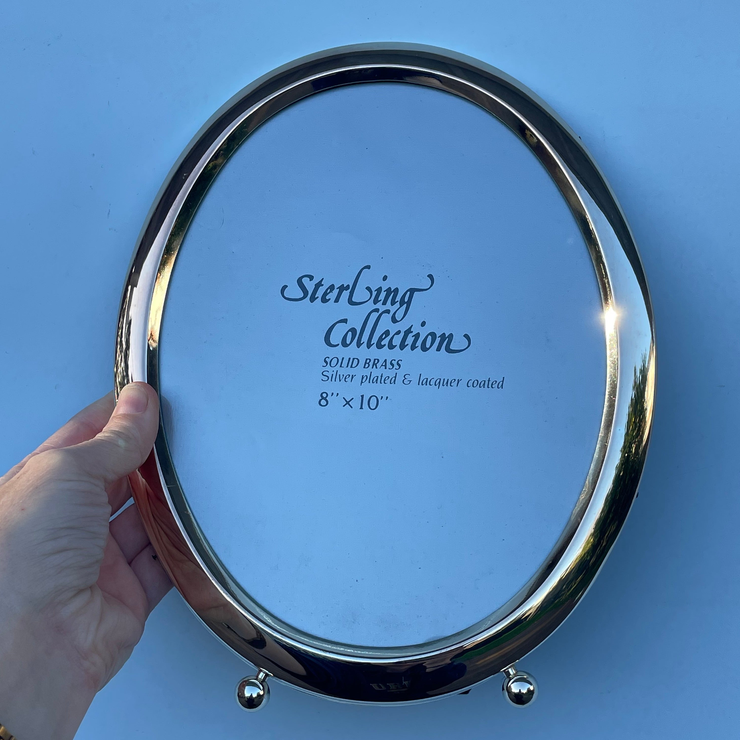 Vintage Silver Plated Oval Frame