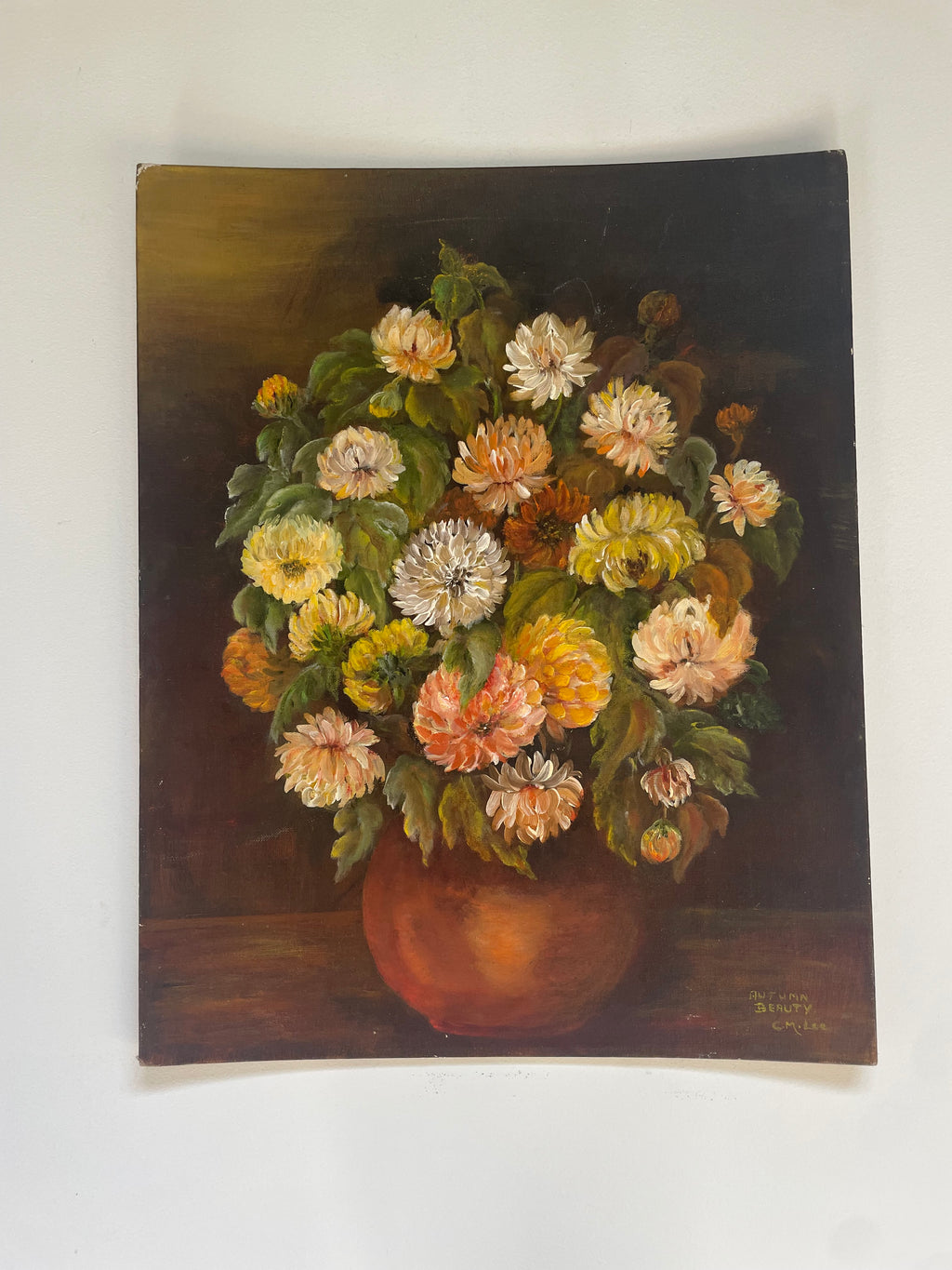 Vintage Floral Still Life Painting