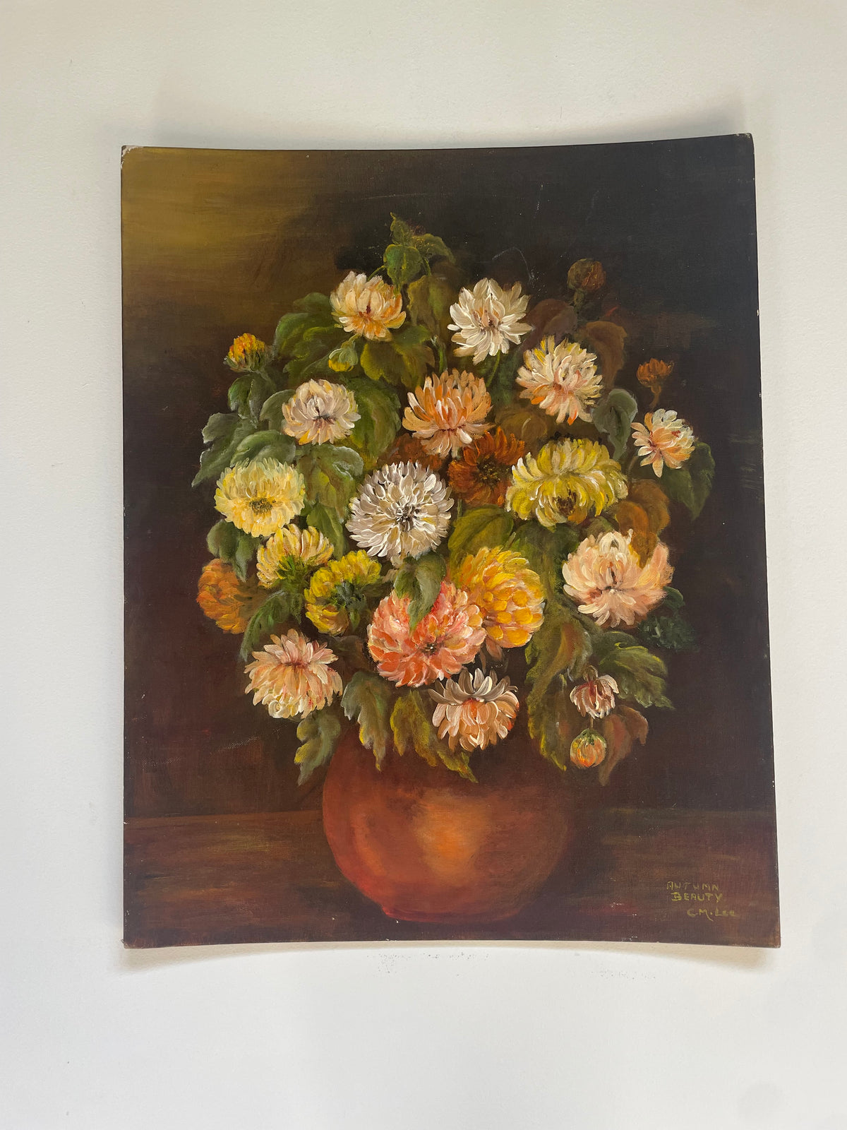 Vintage Floral Still Life Painting