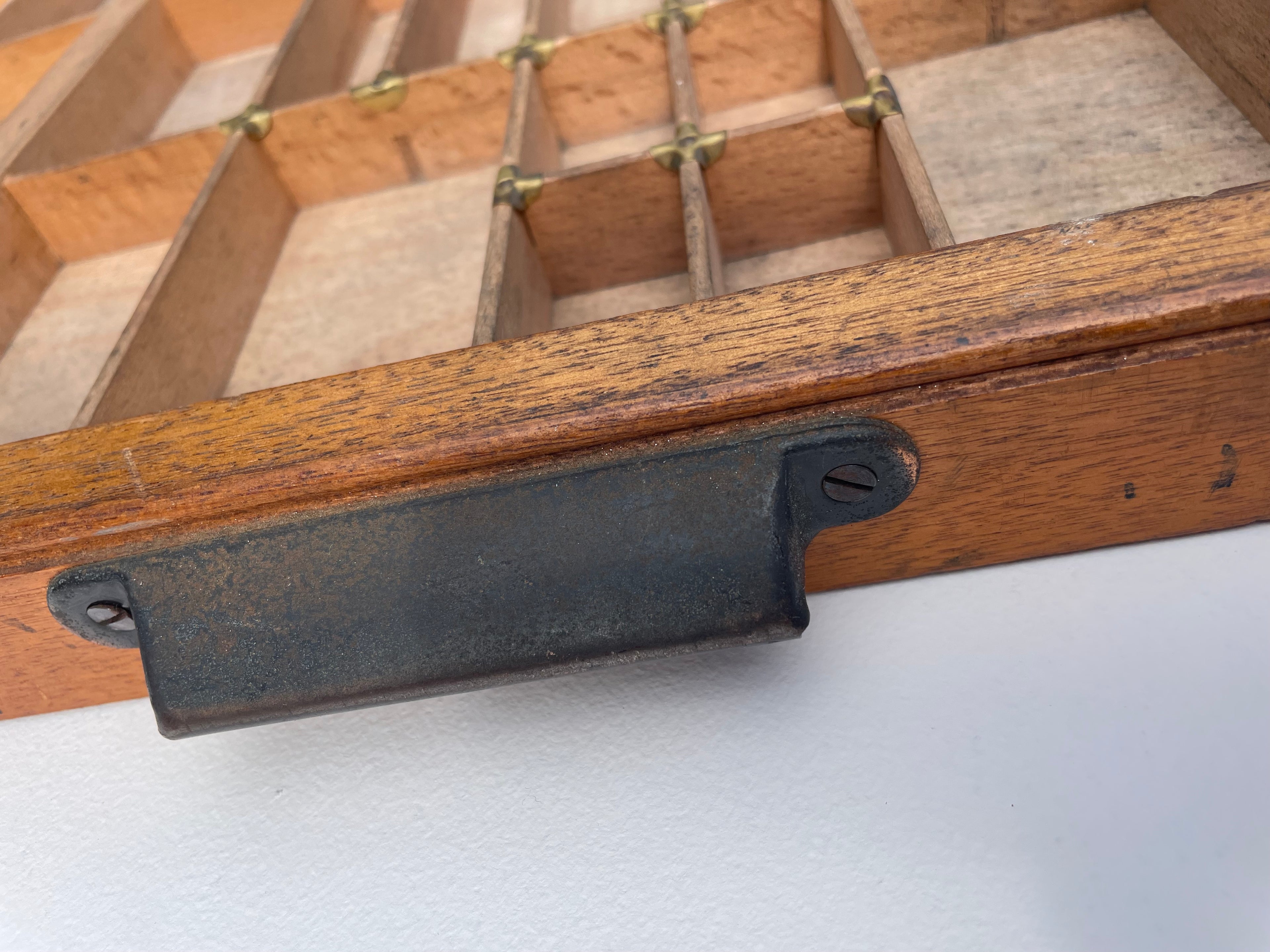 Vintage Oak Printers Tray