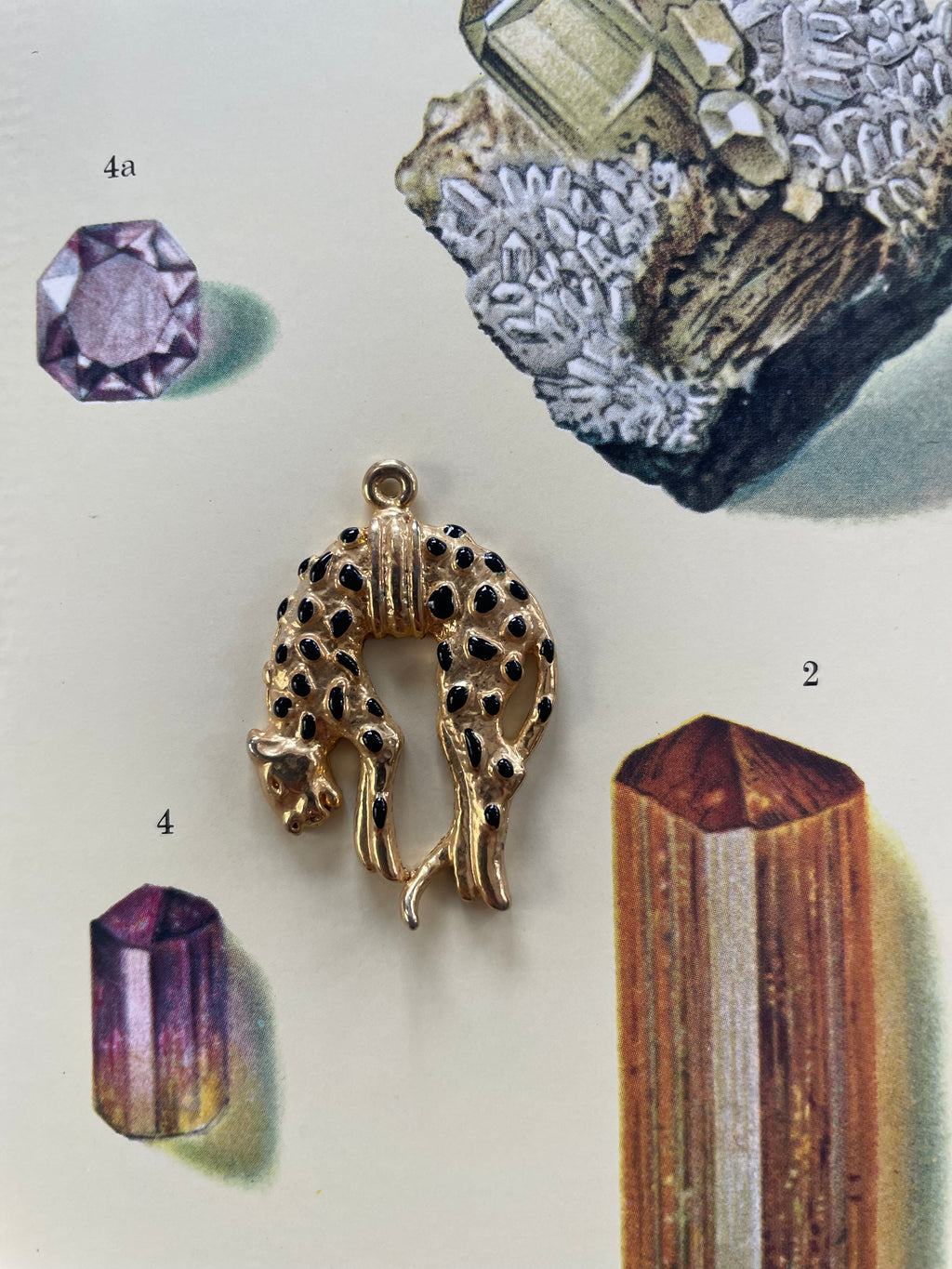 Goldtone Panther Pendant