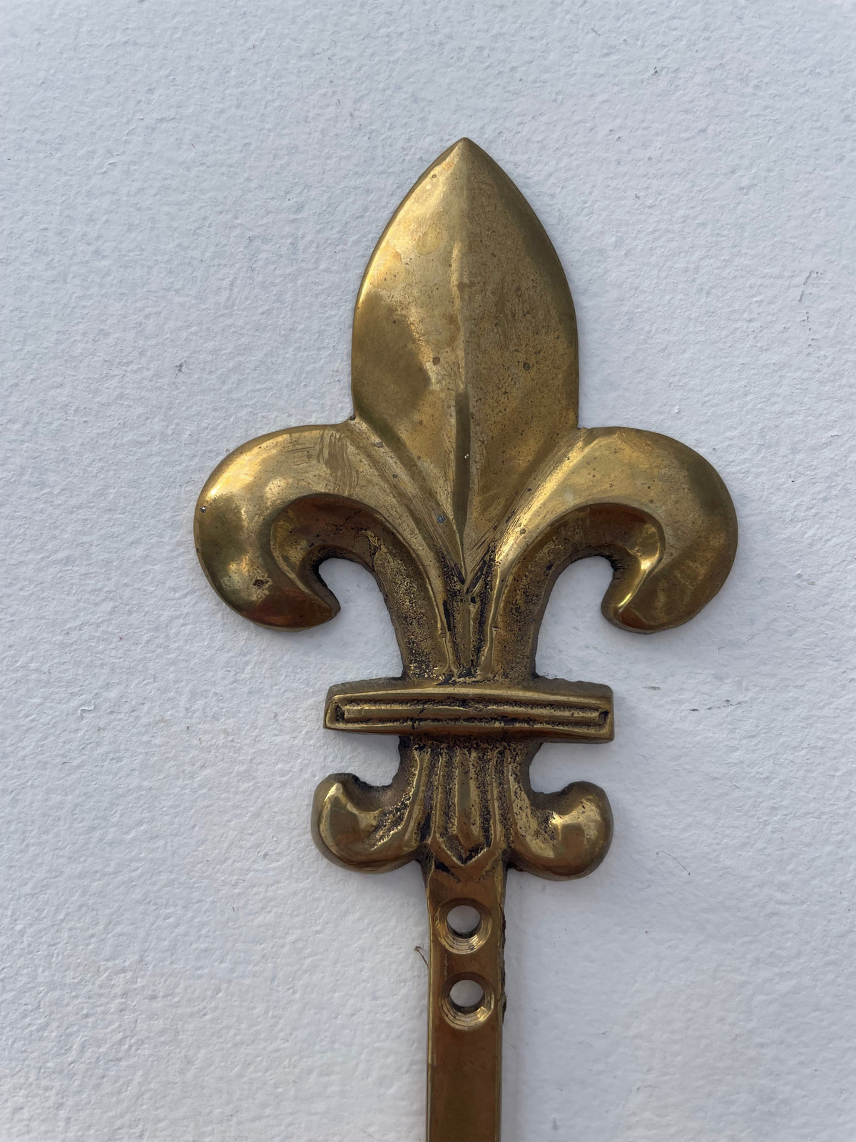 Fleur-De-Lis Brass Hook