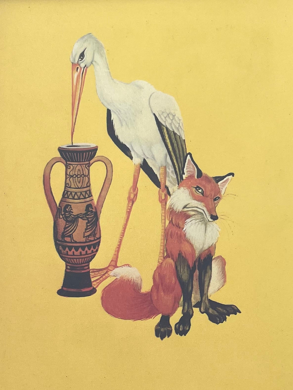 Stork & Fox Print