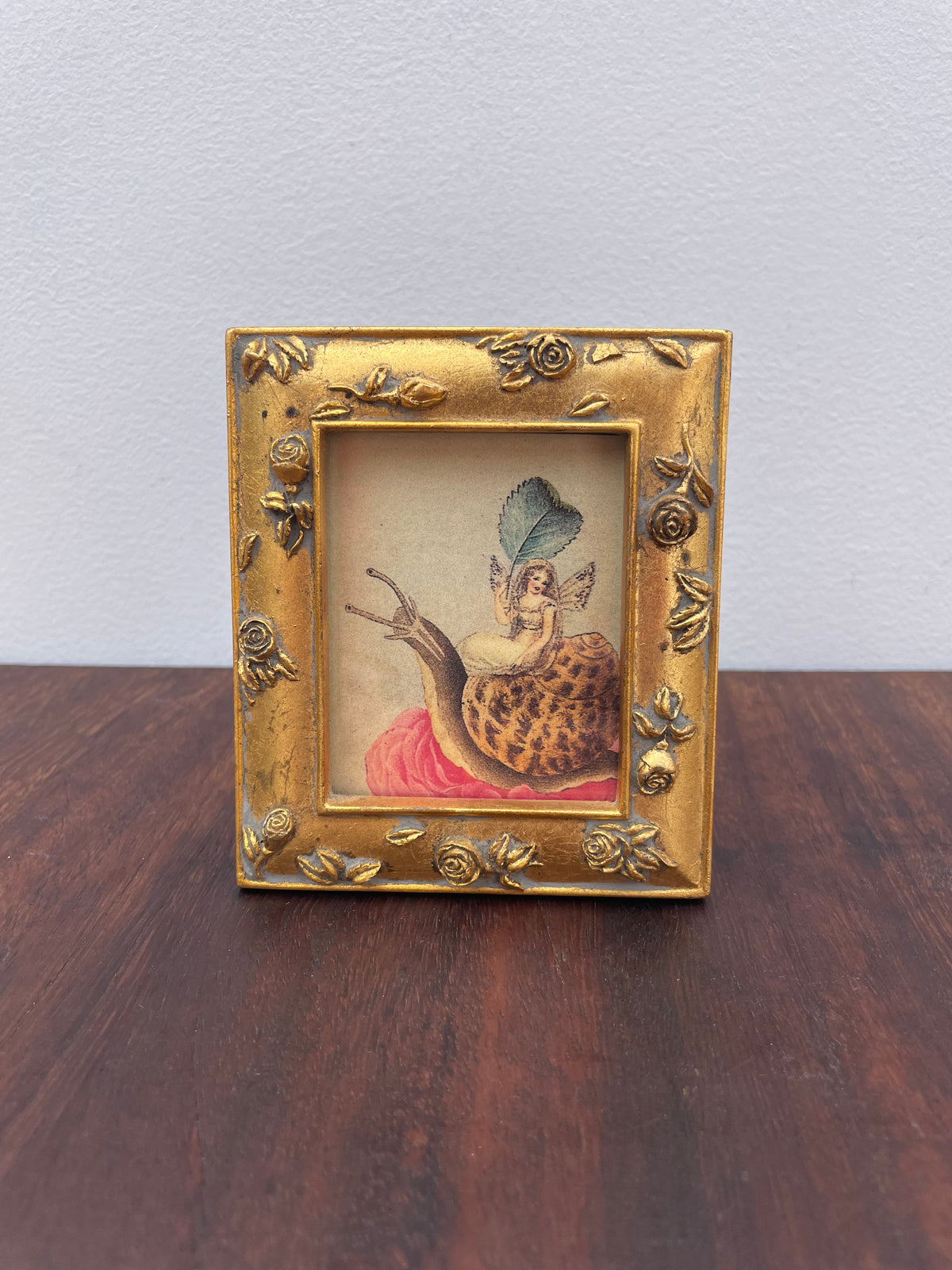 Fairy On A Snail Print