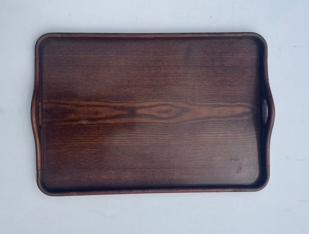 Vintage Oak And Copper Tray