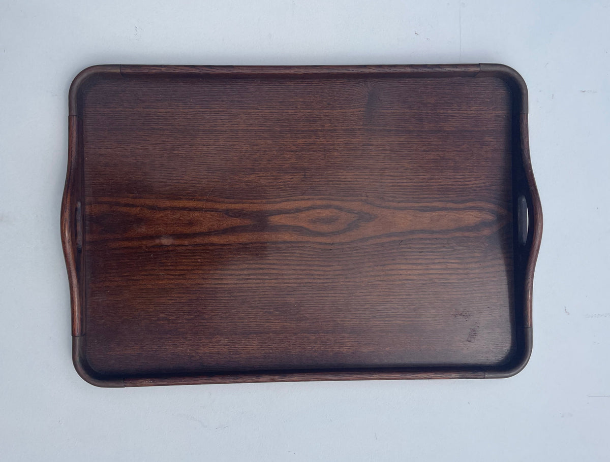 Vintage Oak And Copper Tray