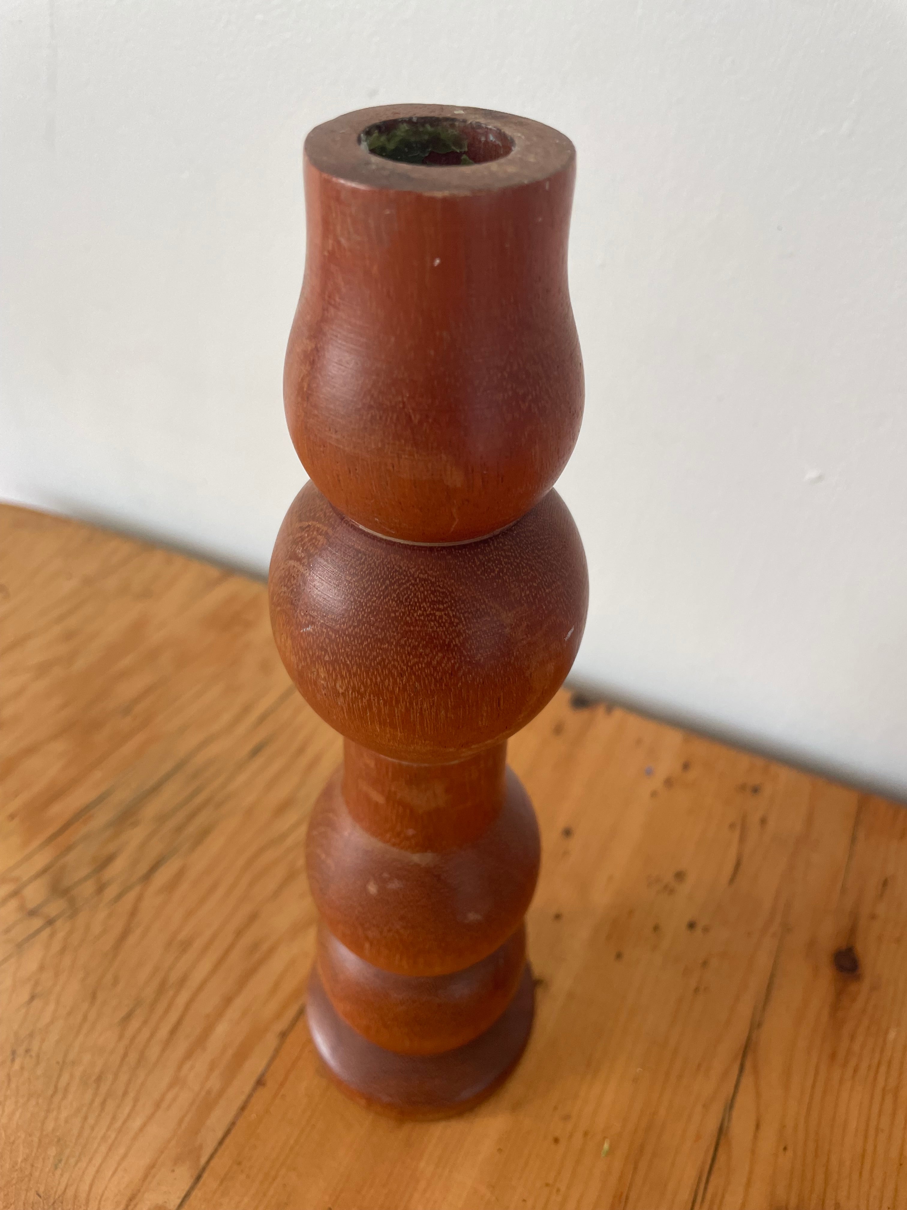 Hand Turned Bobble Candleholder