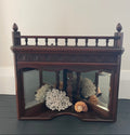 Antique Mirrored Diorama Corner Shelf