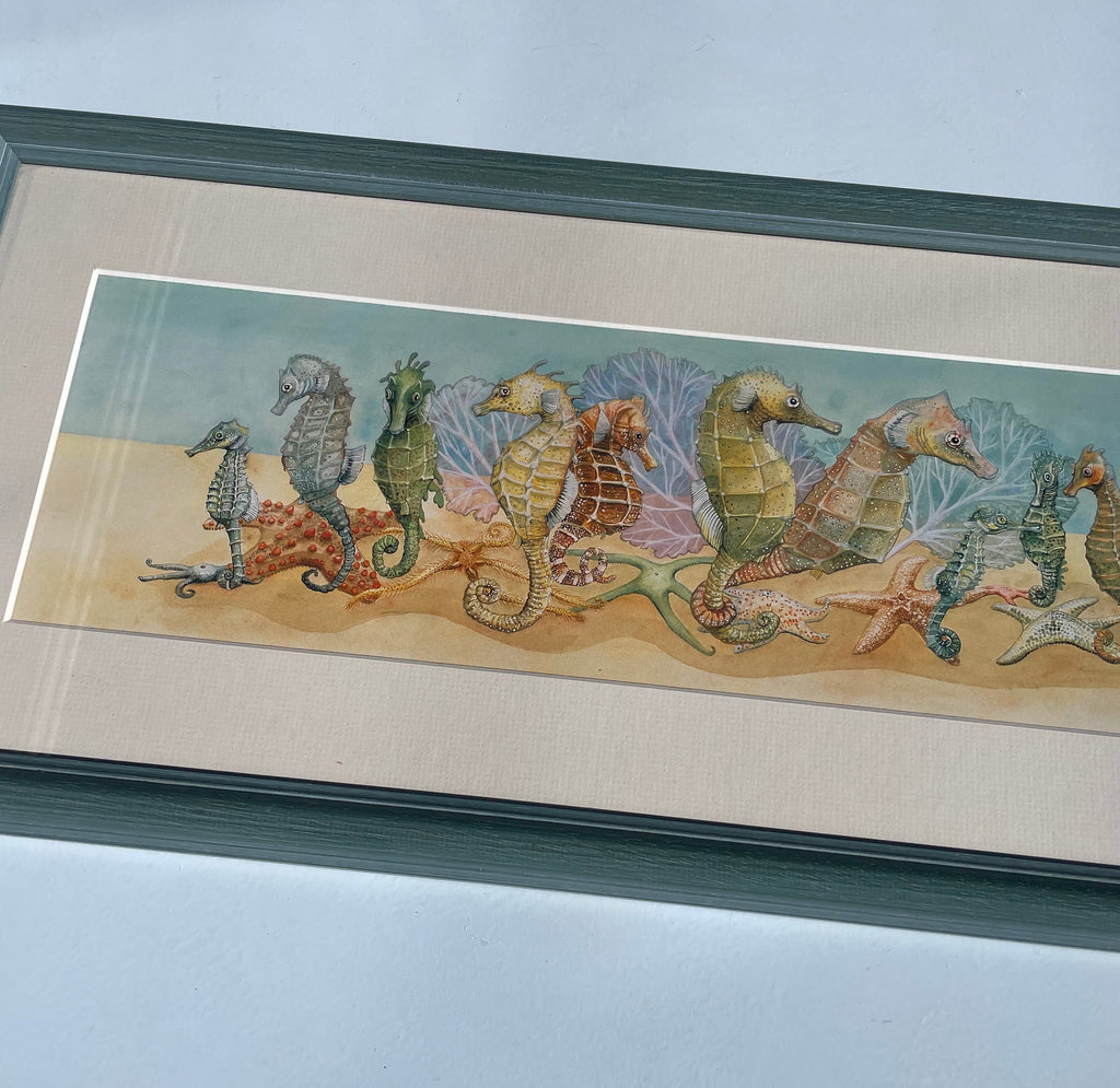 Vintage Seahorse Print